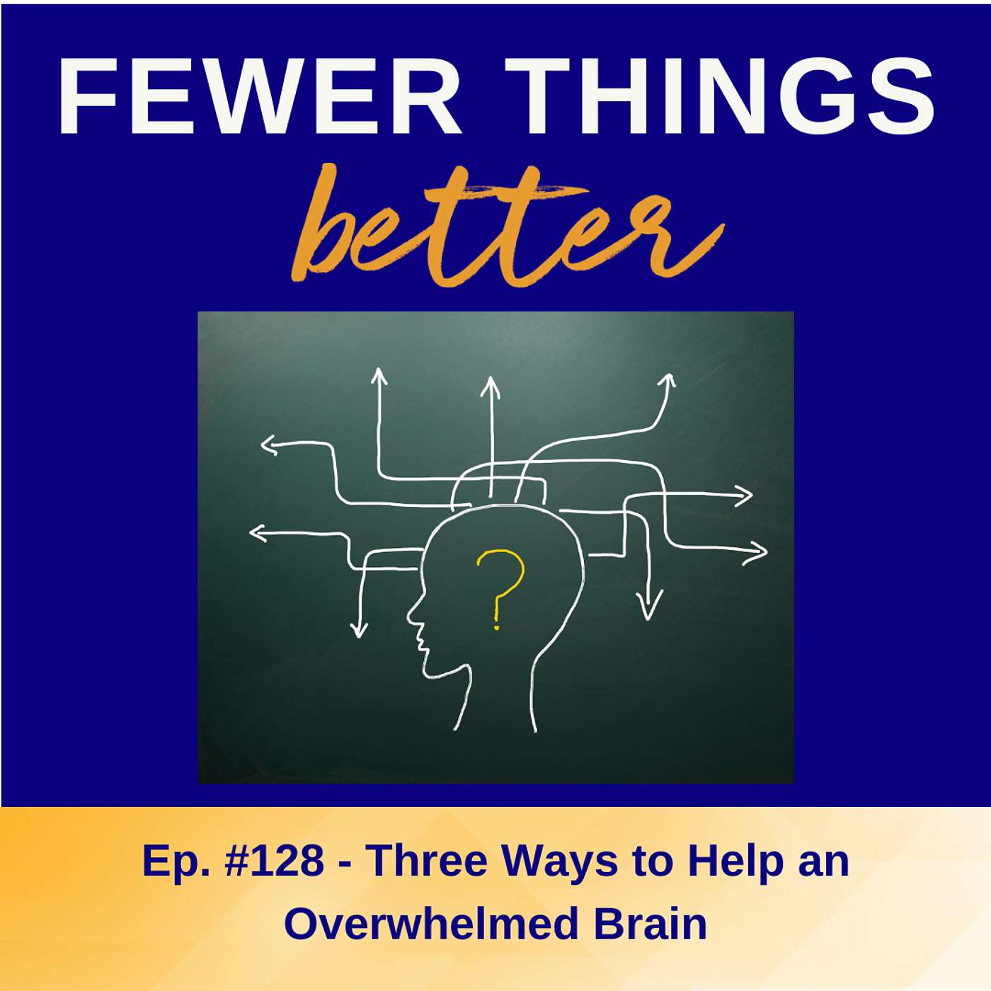 Ep. 128 - Three Ways to Help an Overwhelmed Brain