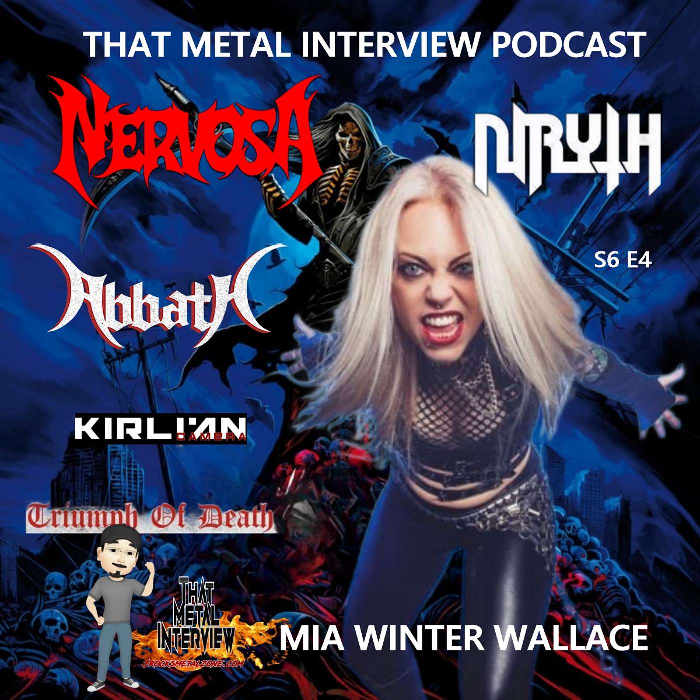 Chat w/ Mia Winter Wallace of NIRYTH formerly of NERVOSA, ABBATH, TRIUMPH OF DEATH & KIRLIAN CAMERA S6 E5 episode artwork
