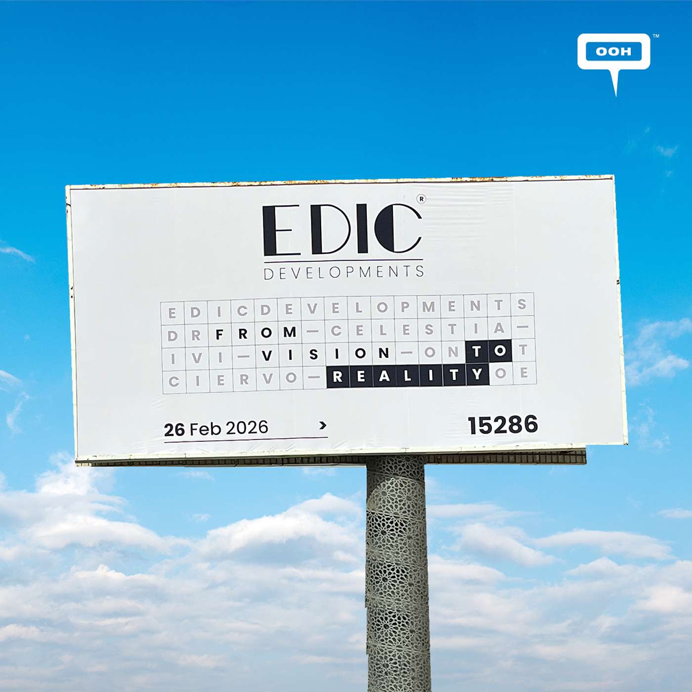 EDIC Developments Turns Vision Into Reality with a Minimalist D/OOH Statement