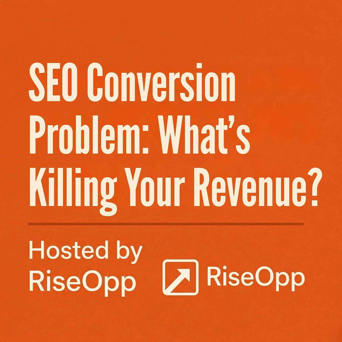 SEO Conversion Problem: What’s Killing Your Revenue? | RiseOpp episode artwork