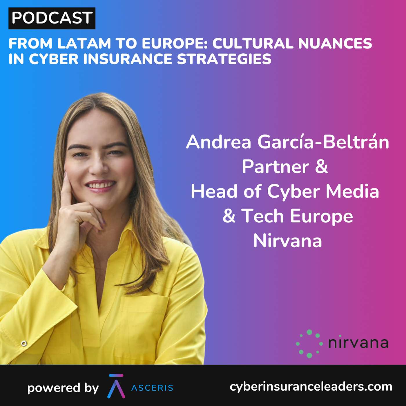 Ep. 46 - From LatAm to Europe: Cultural Nuances in Cyber Insurance Strategies - with Andrea García-Beltrán