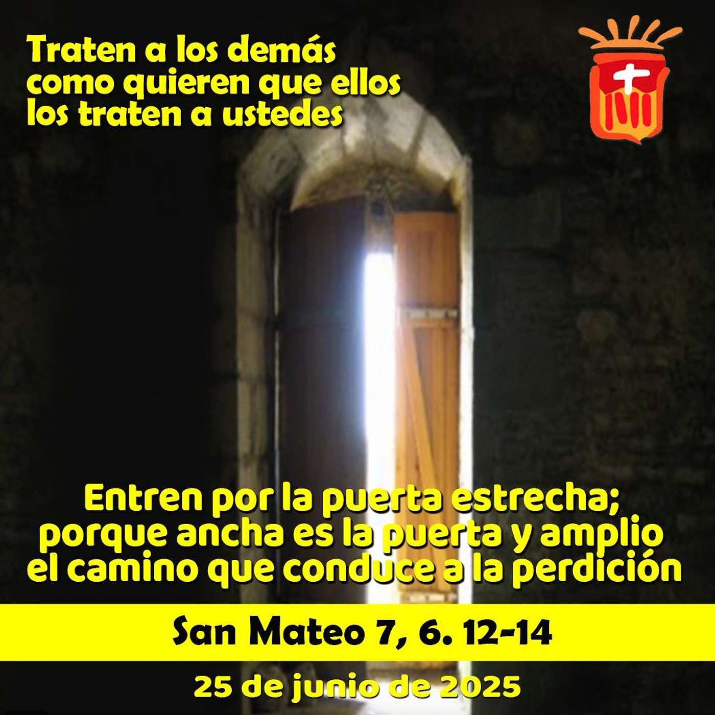 2024-06-25 San Mateo 7. 6. 12-14: Martes XII Ordinario.