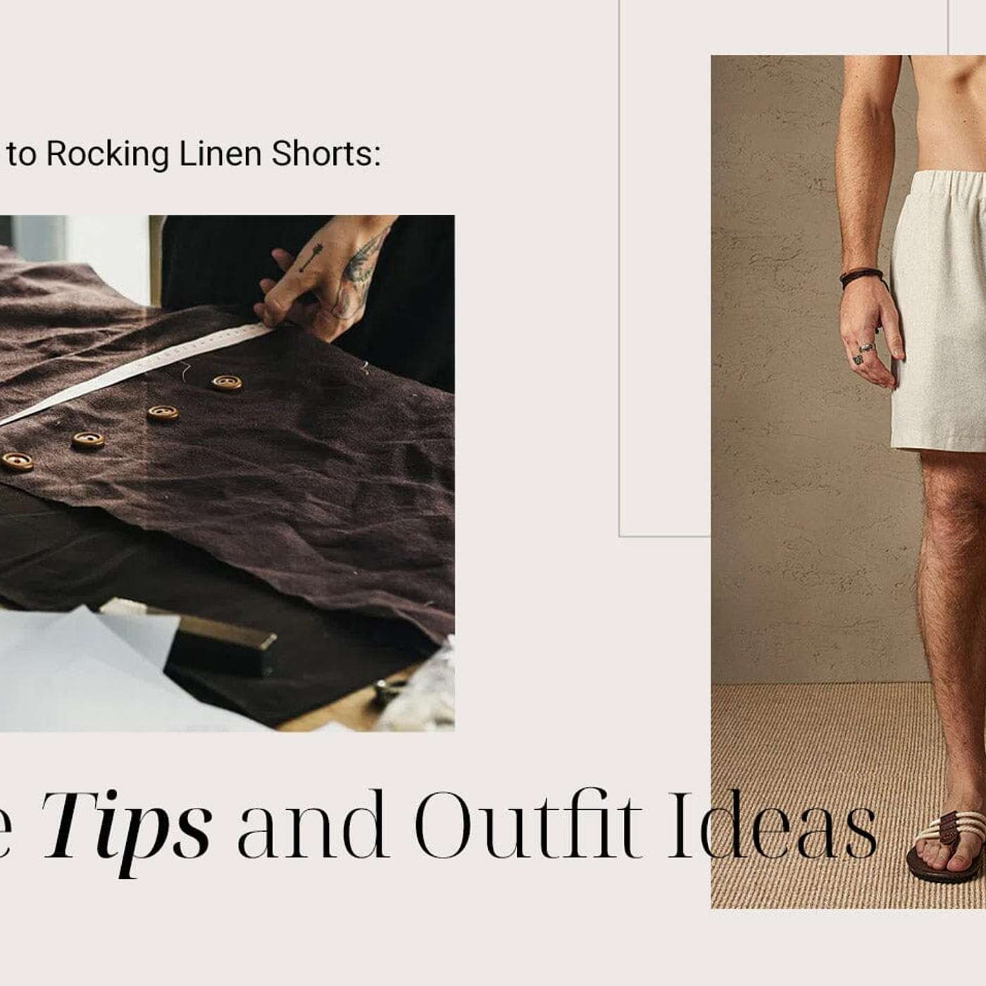 A Gentleman's Guide to Rocking Linen Shorts: Style Tips and Outfit Ideas