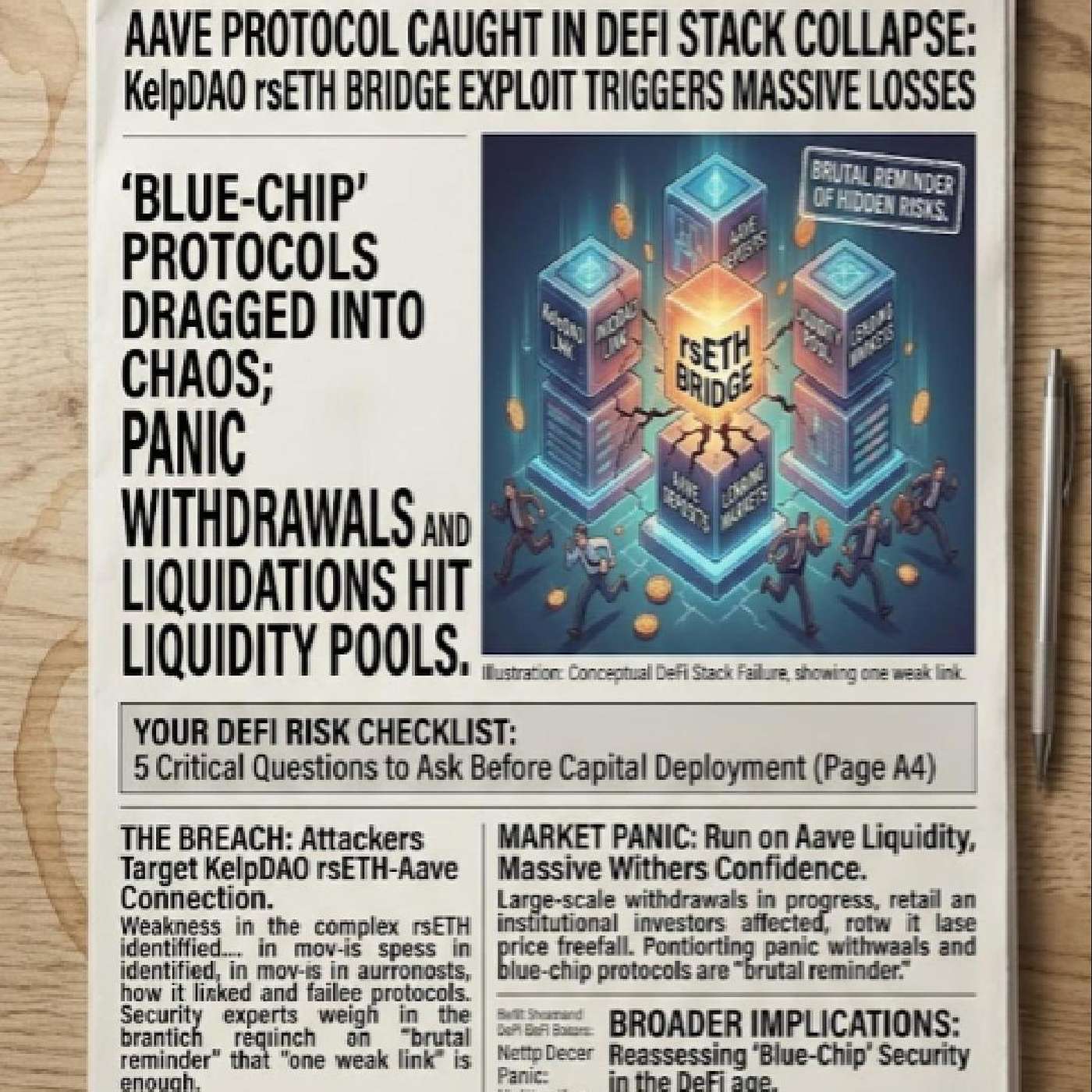Aave just got hit by a massive DeFi exploit — and it’s another reminder that yield is never free.
