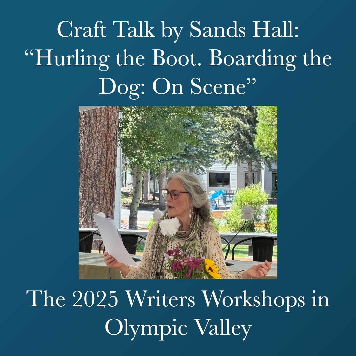 Writers Workshops 2025 - Craft Talk by Sands Hall: “Hurling the Boot. Boarding the Dog: On Scene” episode artwork