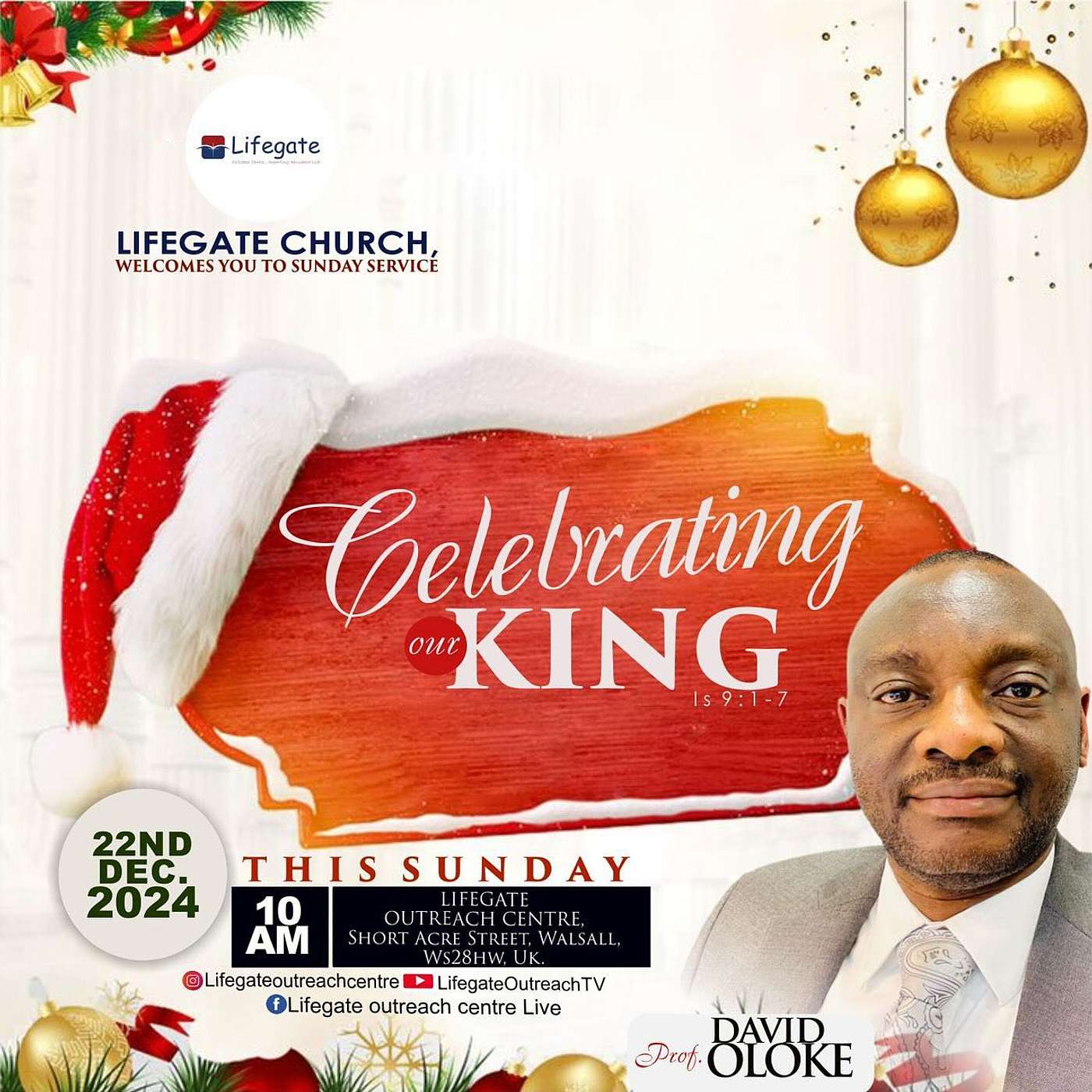 Celebrating the King - Lifegate Church - 22.12.24 episode artwork