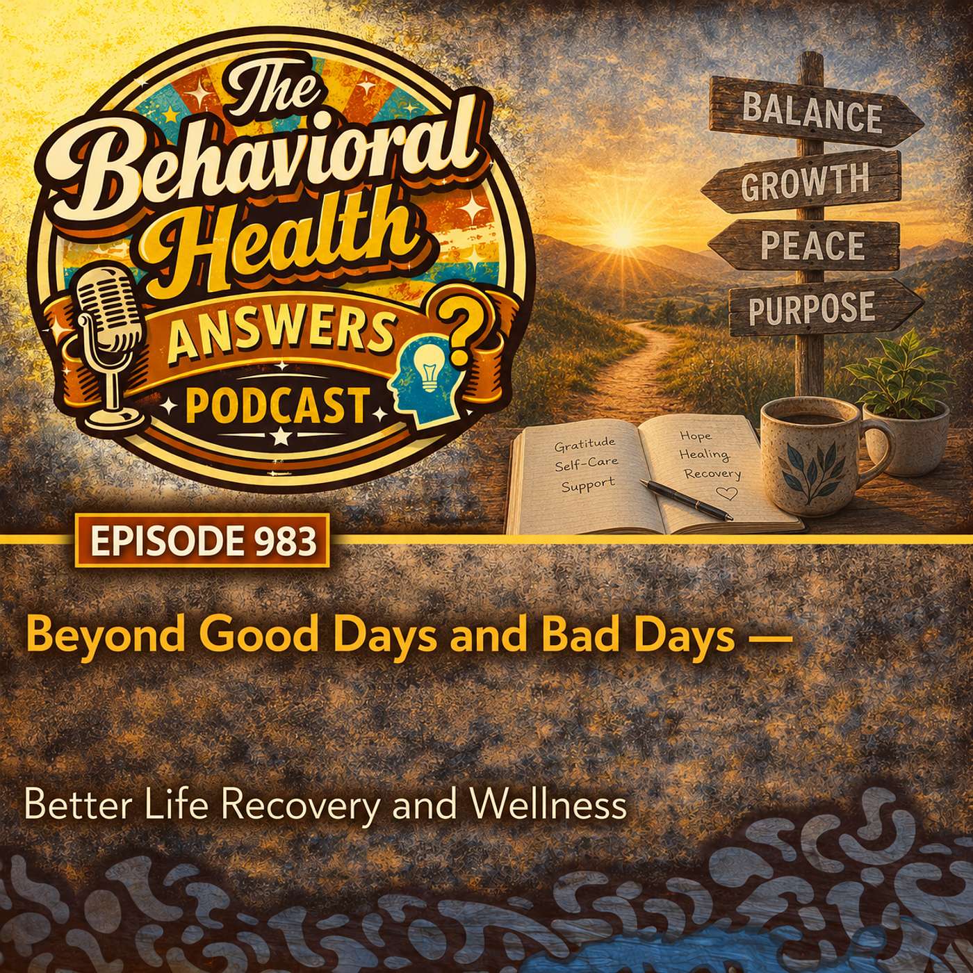 Episode 983: Beyond Good Days and Bad Days | Better Life Recovery and Wellness episode artwork