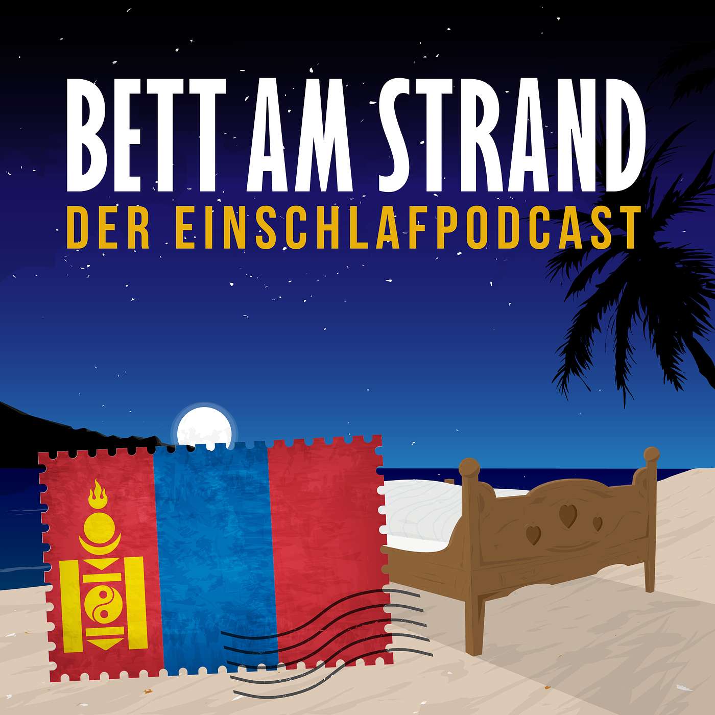 Bett am Strand | Einschlafen zu Reisegeschichten