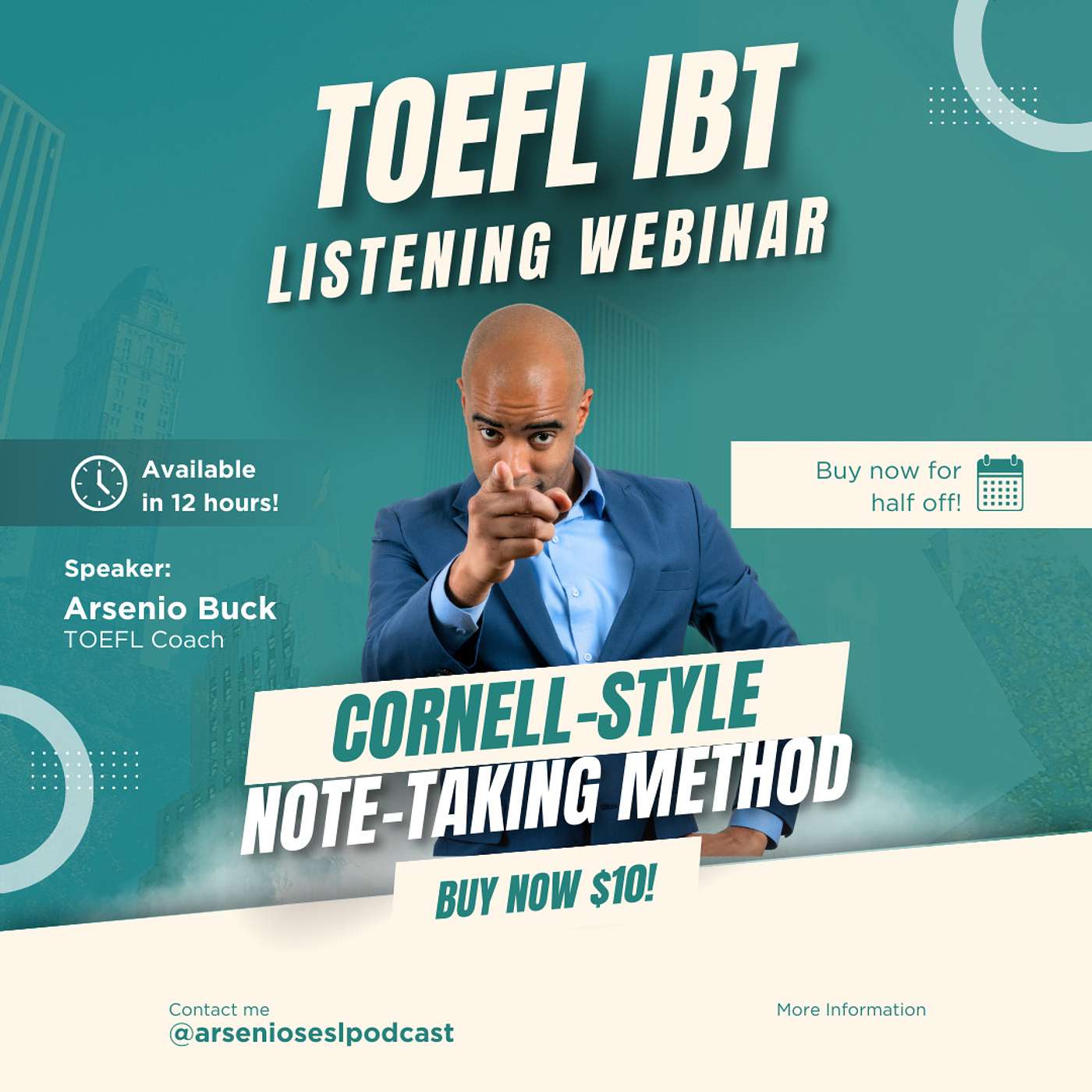 TOEFL iBT | Webinar Preview | Listening | Cornell-style Notetaking! episode artwork