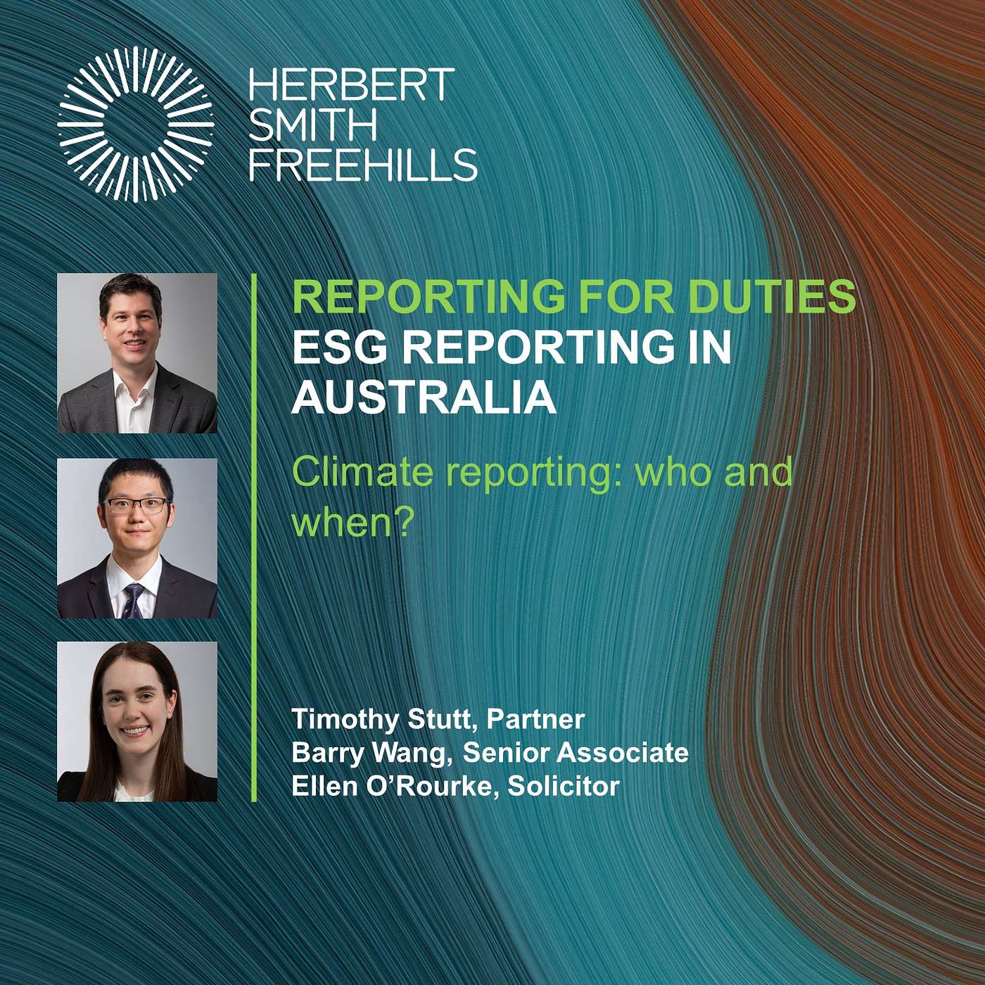 Reporting For Duties: ESG Reporting in Australia - Climate reporting: who and when?