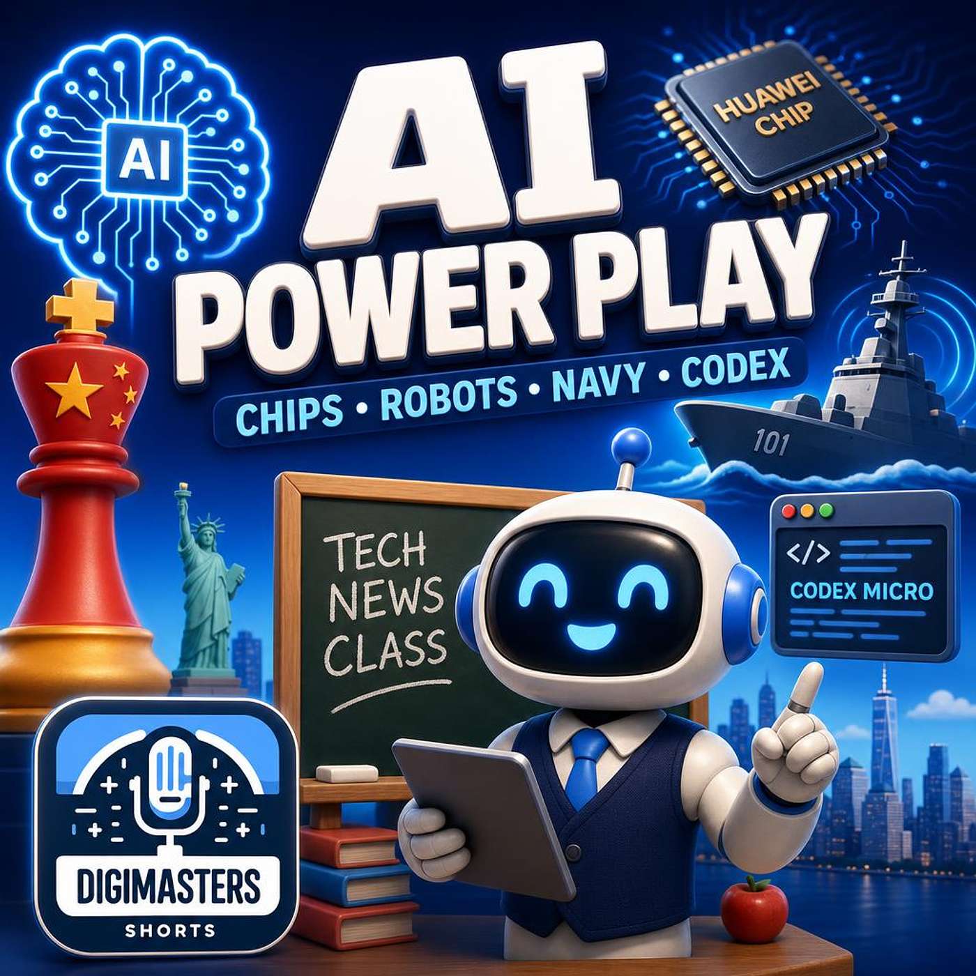 Xi Jinping's AI Power Play, Huawei's Chip Defiance, Robot Teacher Hits NY School, Netherlands' Autonomous Navy, OpenAI’s Codex Micro Launch
