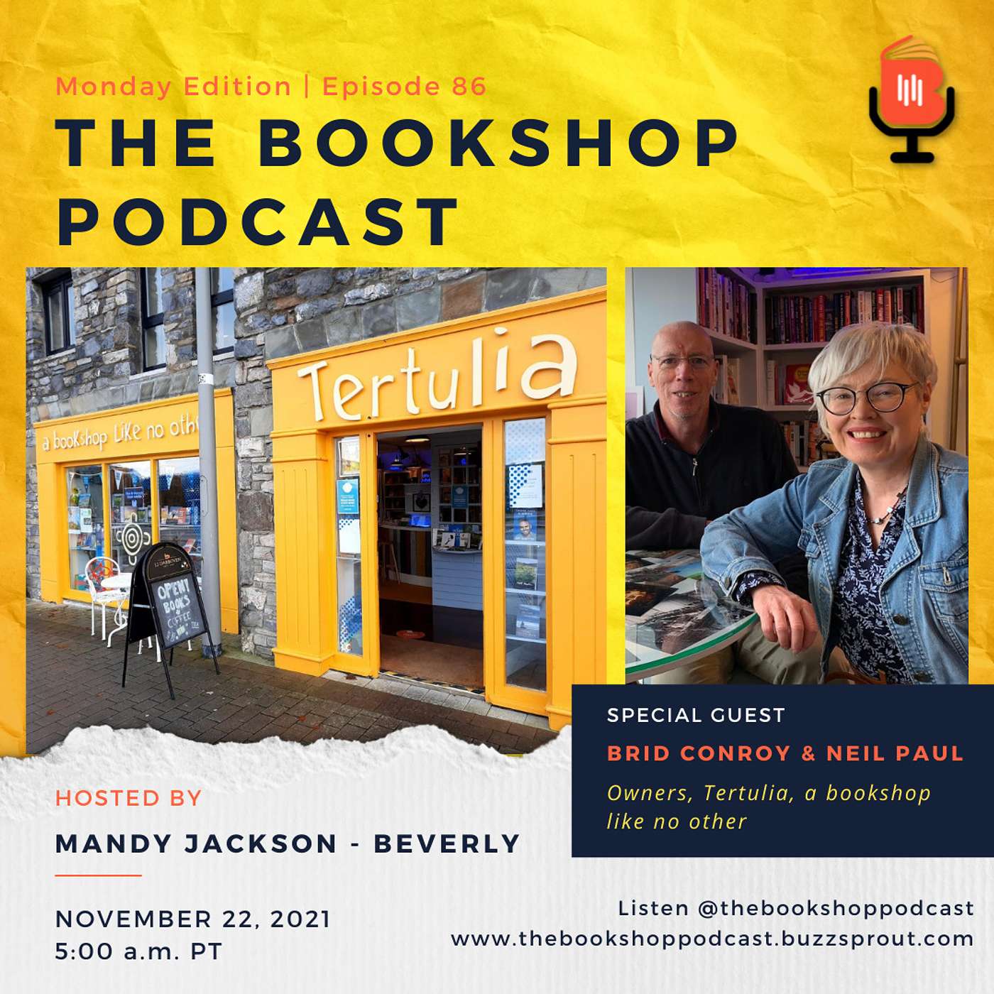 Brid Conroy & Neil Paul owners of Tertulia, a bookshop like no other