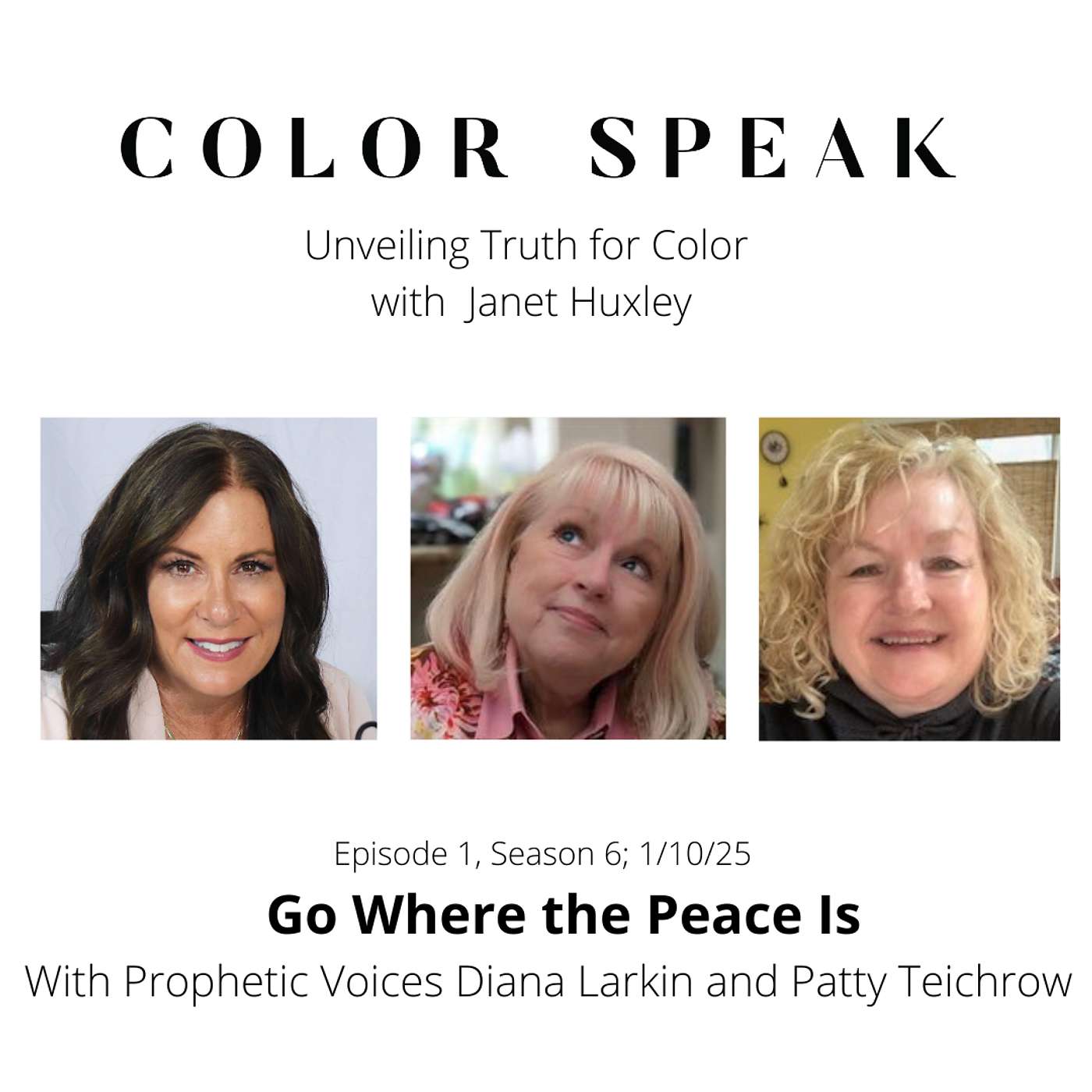 COLOR SPEAK Season 5, Episode 1: Go Where the Peace Is, with Diana Larkin and Patty Teichroew episode artwork