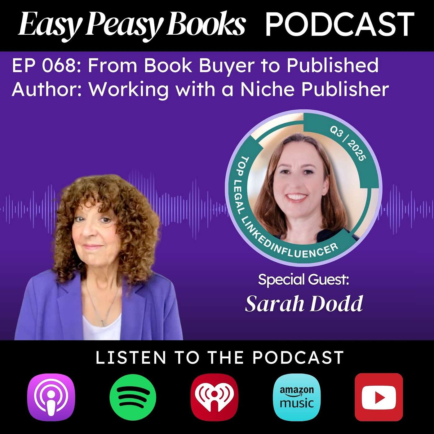068: From Book Buyer to Published Author: Working with a Niche Publisher with Sarah Dodd