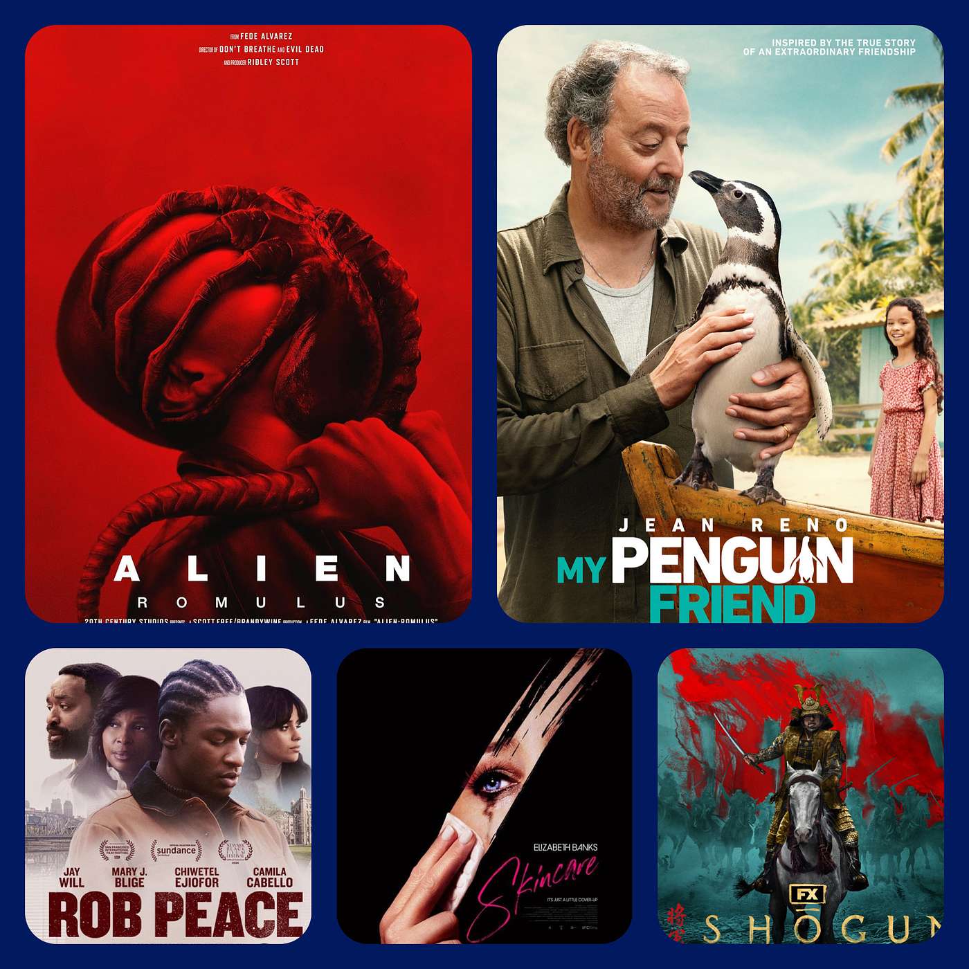 Episode 180 - Alien: Romulus, Rob Peace, My Penguin Friend, Skincare; Shogun episode artwork