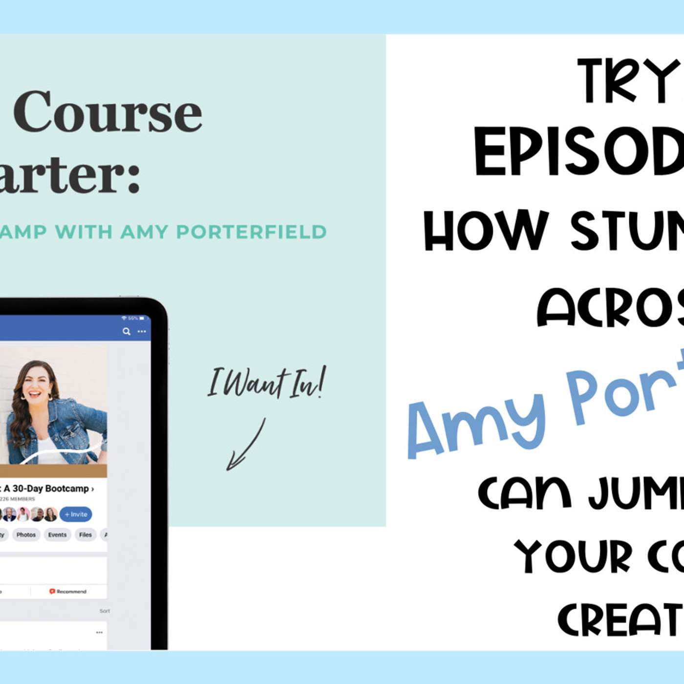 91 TRYH: How Stumbling Across Amy Porterfield Can Jump Start Your Course Creation