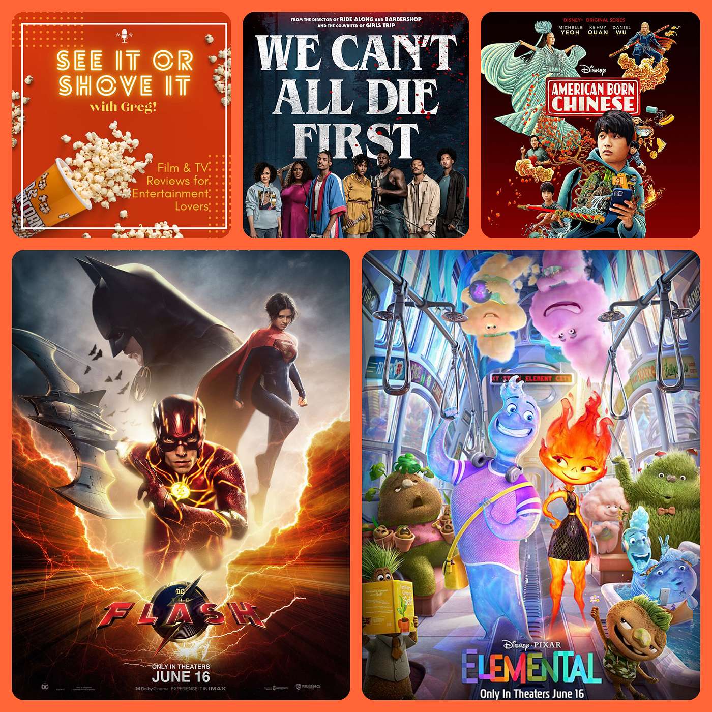 Episode 88 - The Flash, Elemental, The Blackening, American Born Chinese episode artwork