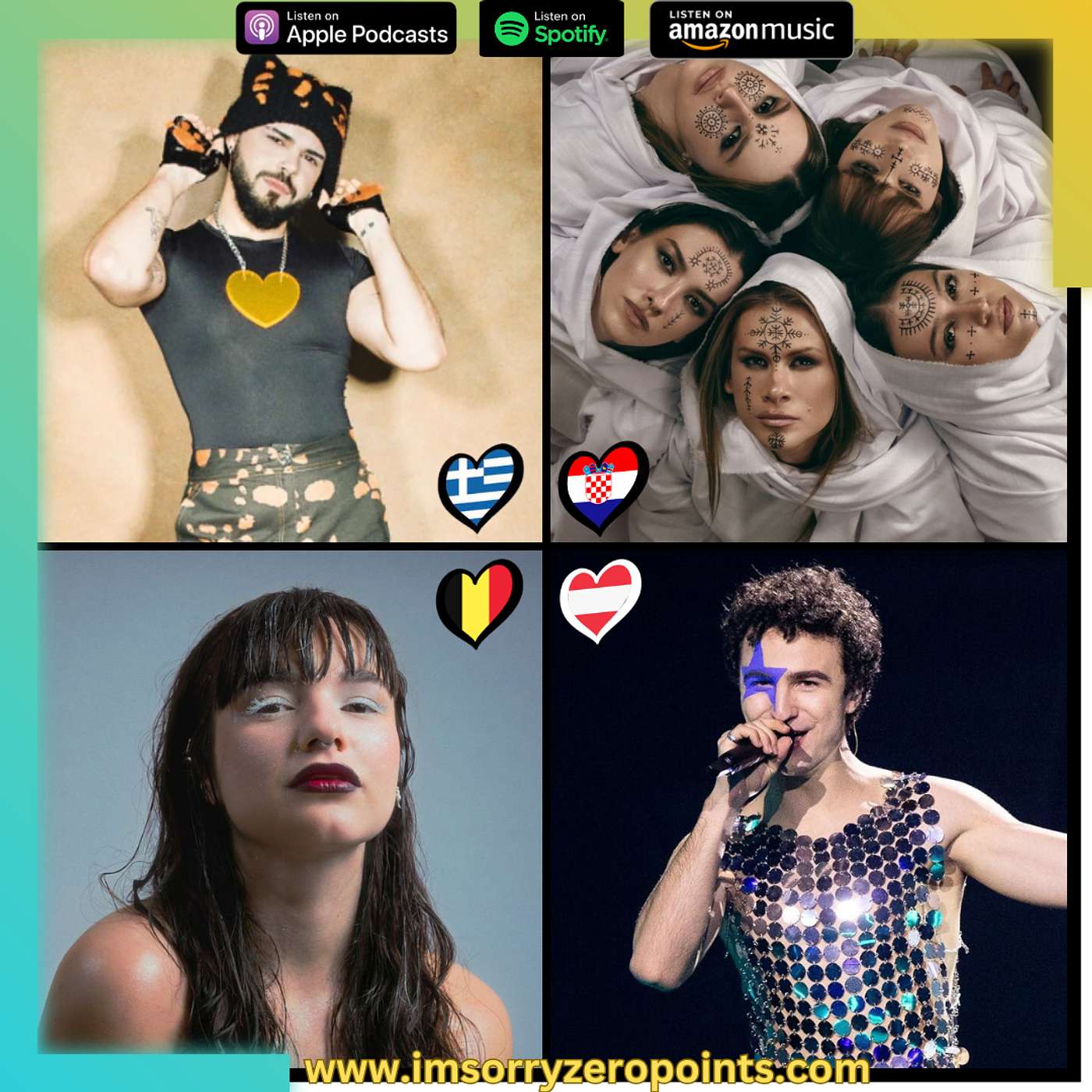 Greece, Croatia, Belgium & Austria