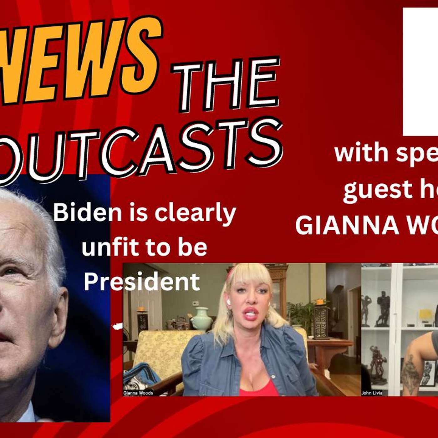 The News with the Outcasts. with special guest Host: Gianna Woods!!! episode artwork
