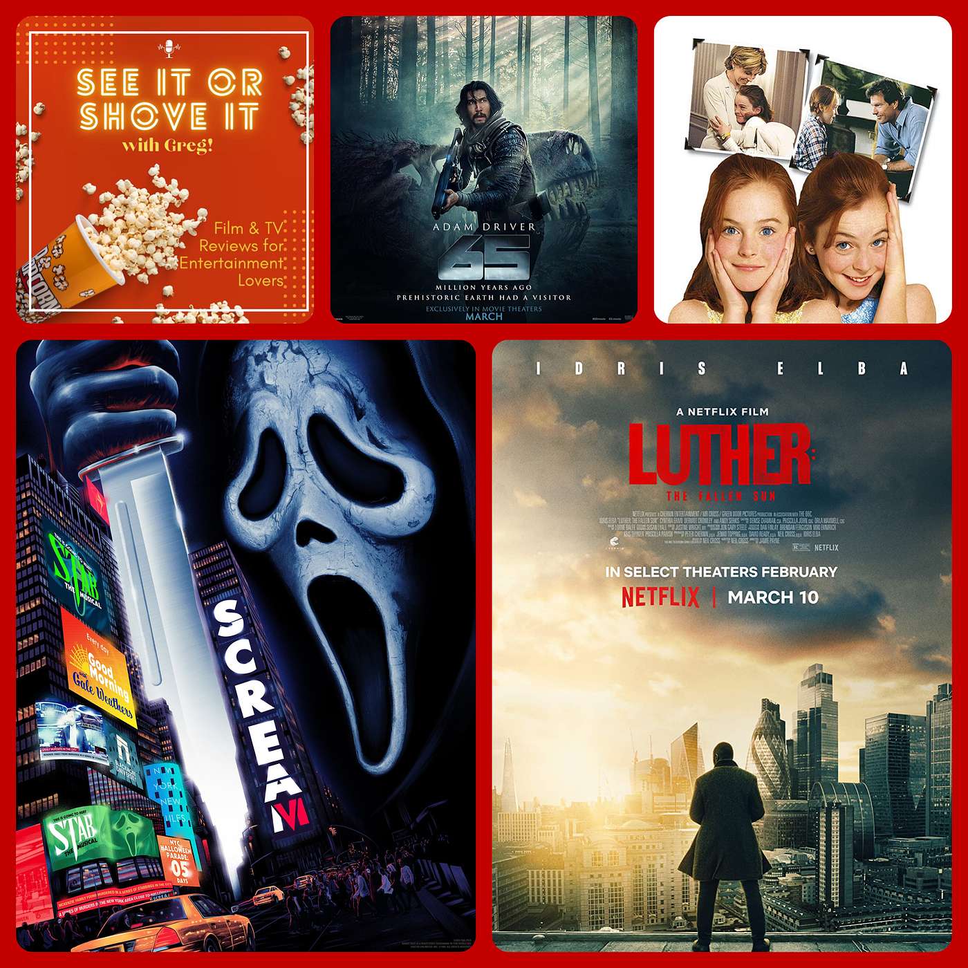 Episode 69 - Scream VI, Luther: The Fallen Sun, 65, Oscar Autopsy, BKR: The Parent Trap episode artwork