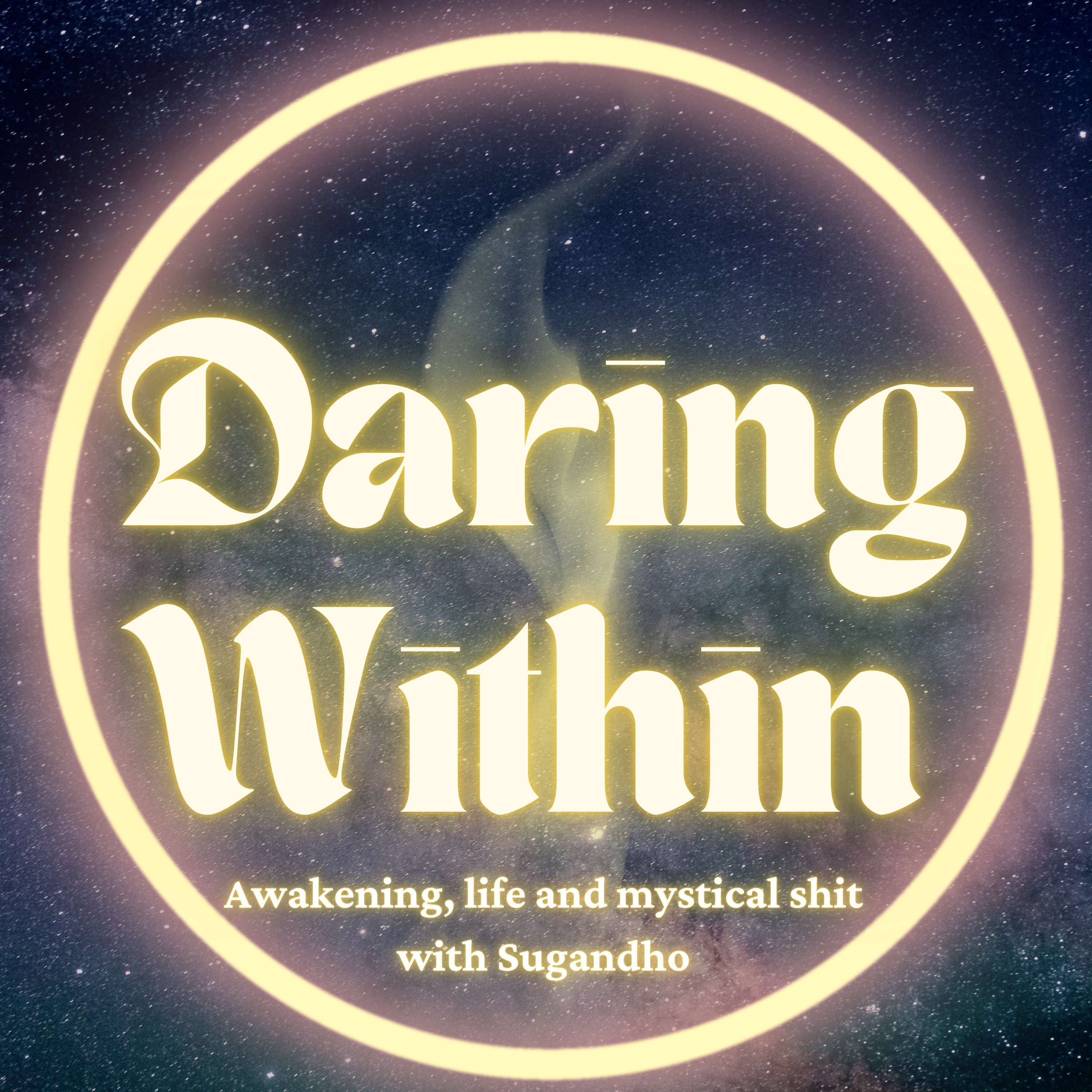 Daring within podcast artwork