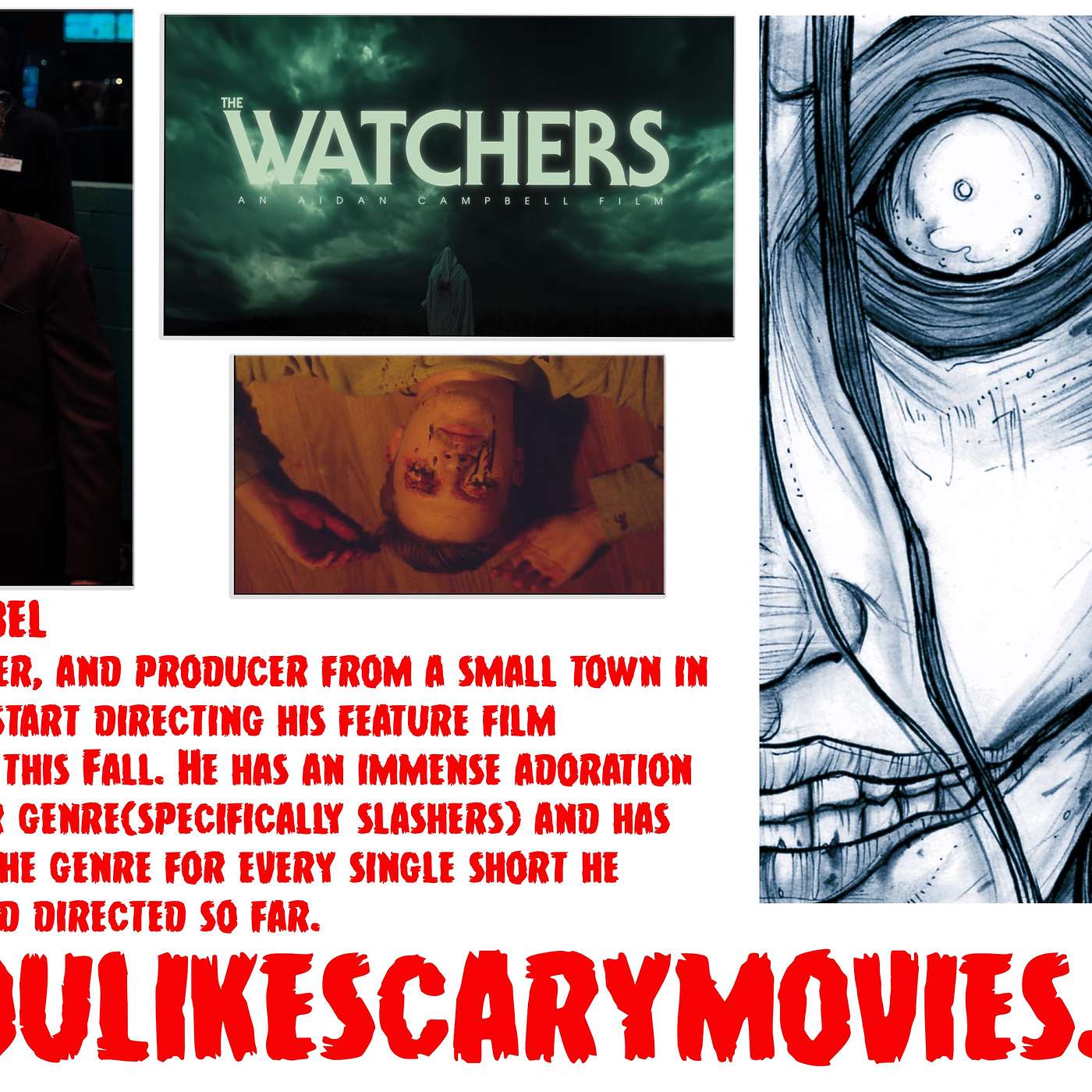 Join us as we discuss the upcoming film Watchers with Aiden Campbell