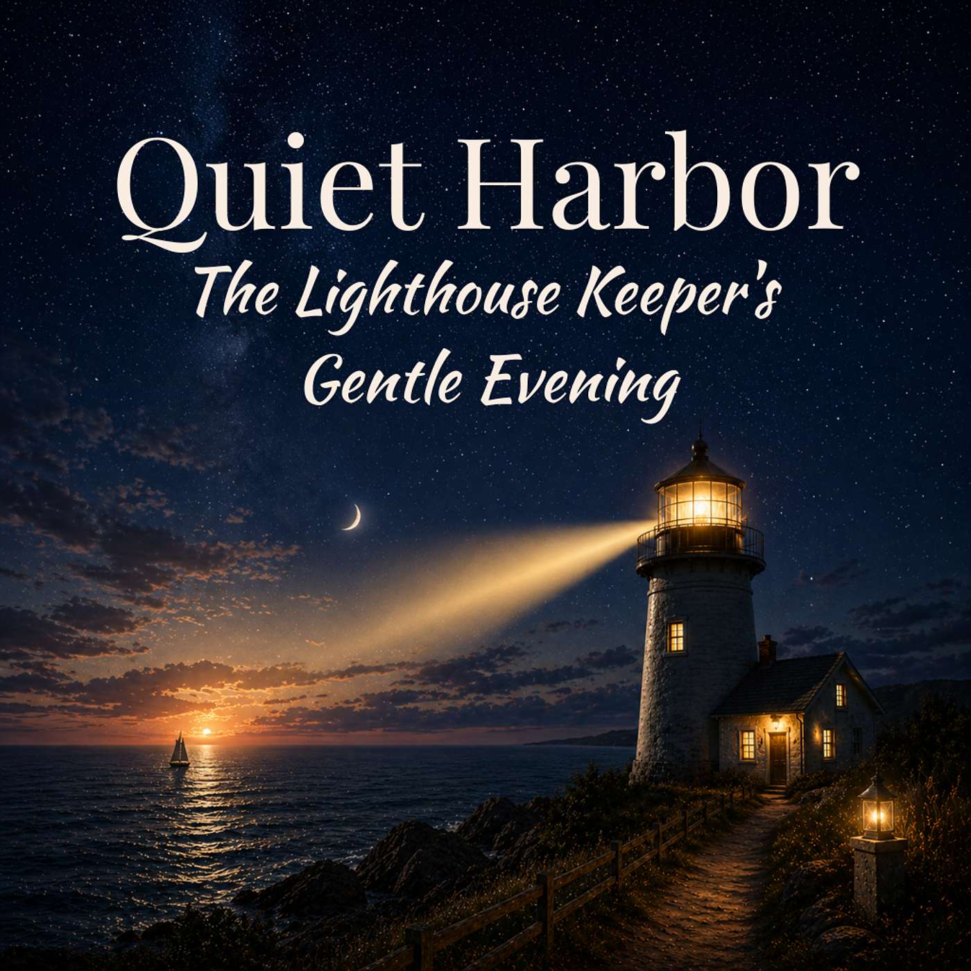 The Lighthouse Keeper’s Gentle Evening 🌊