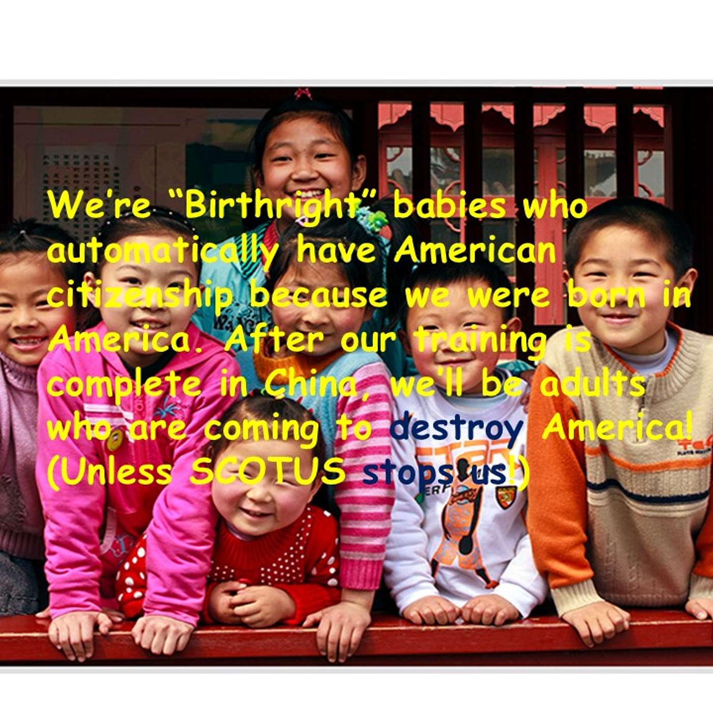 Chinese saboteurs and their "Birthright" weapon