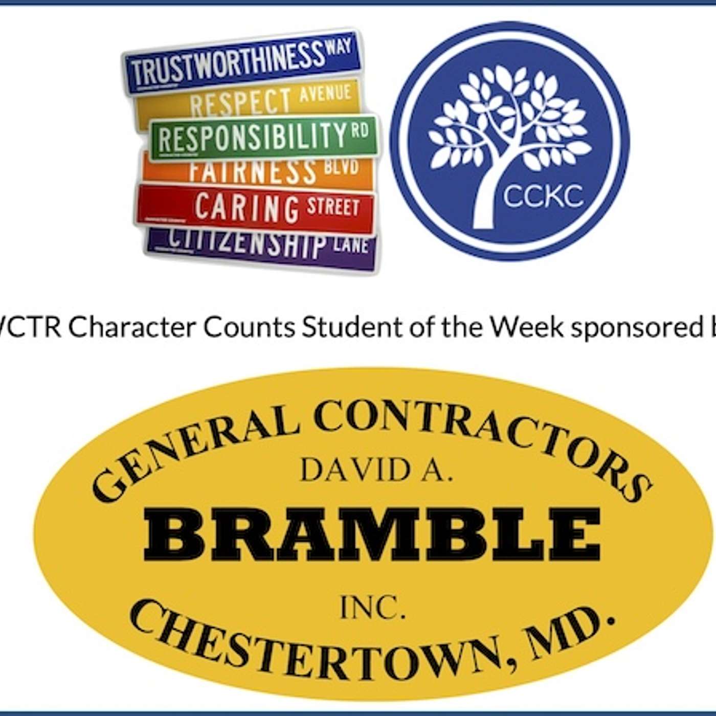 Character Counts Student of the Week