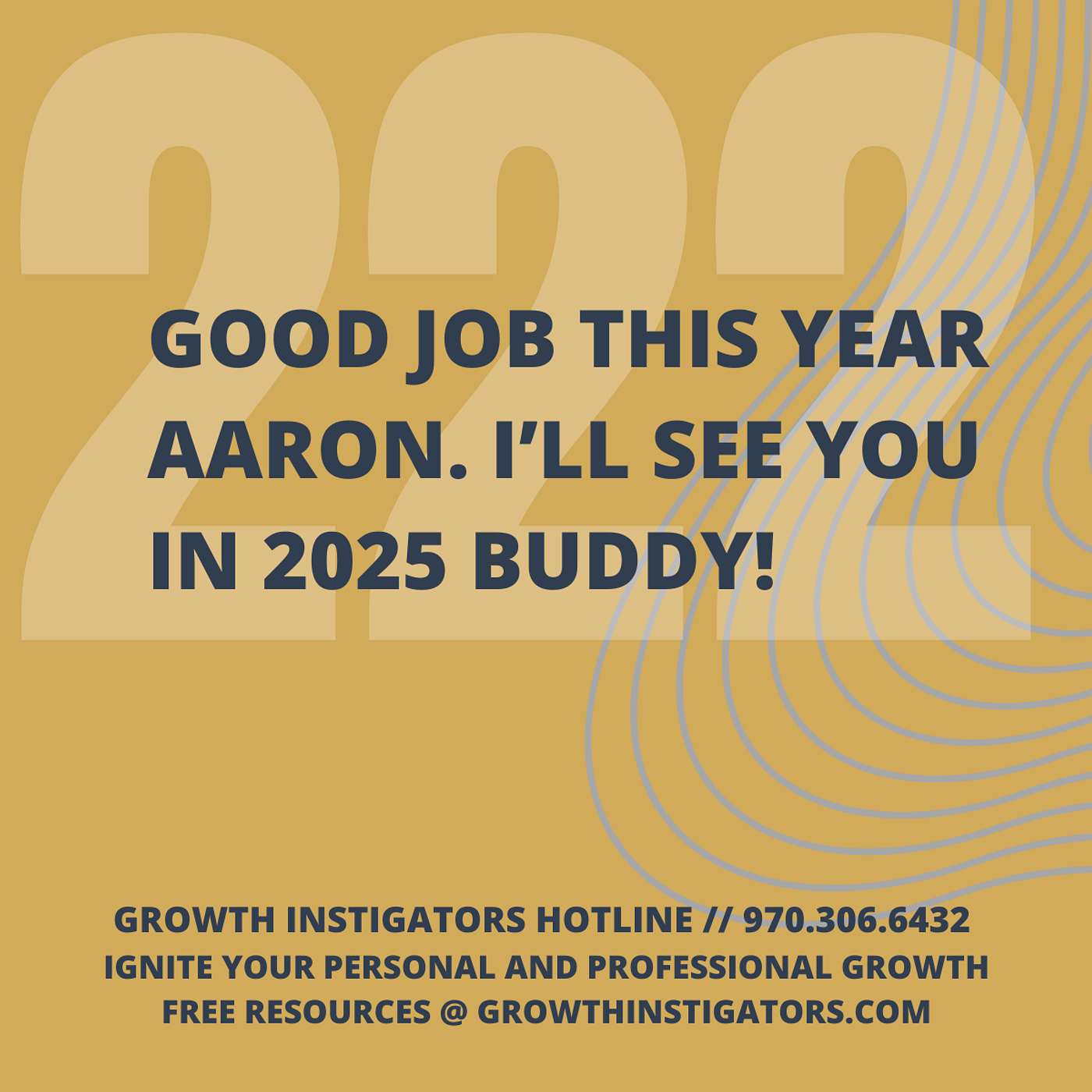 #222 Good job this year Aaron.  I’ll see you in 2025 buddy! episode artwork