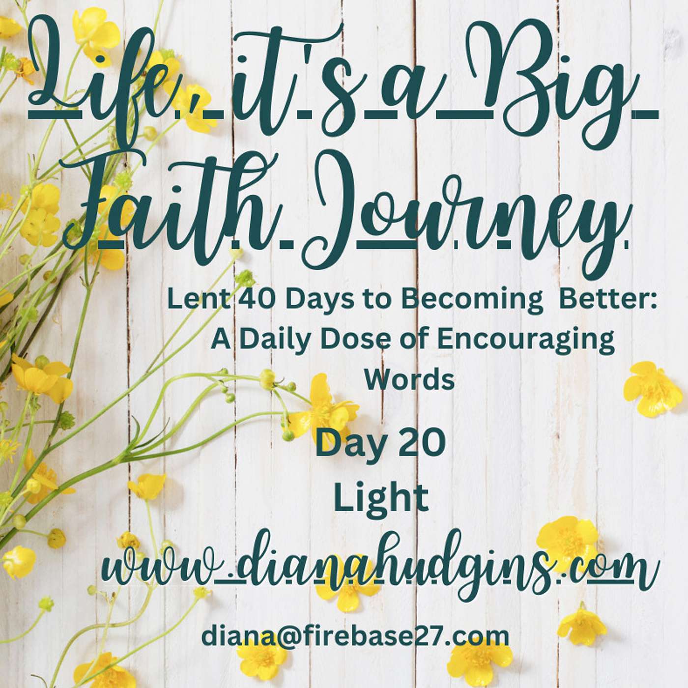 Life, it\'s a Big Faith Journey