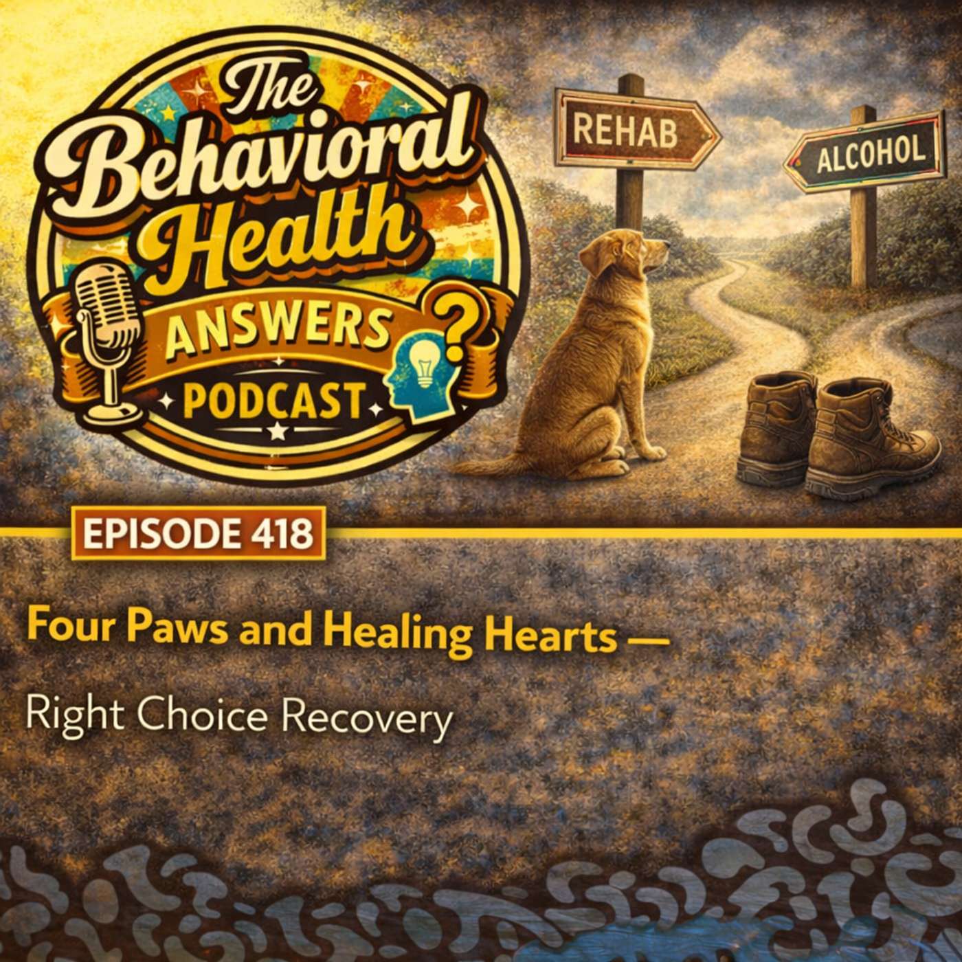 Episode 418: Four Paws and Healing Hearts | Right Choice Recovery episode artwork