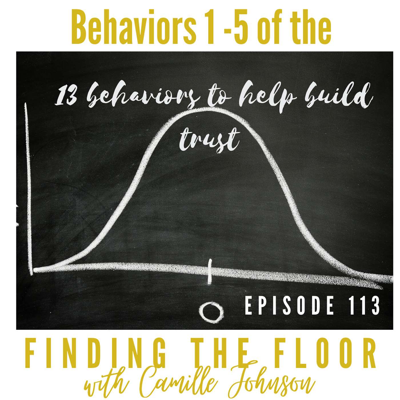 Behaviors 1-5 of the 13 behaviors to help build trust episode artwork