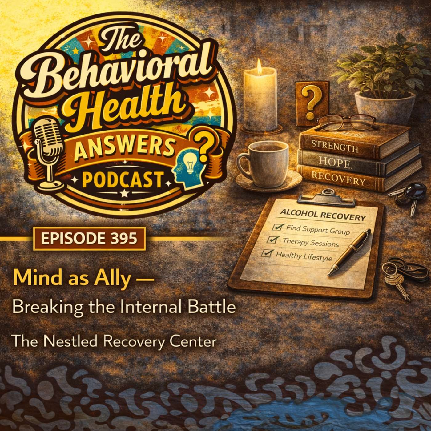 Episode 395: Mind as Ally - Breaking the Internal Battle | The Nestled Recovery Center episode artwork
