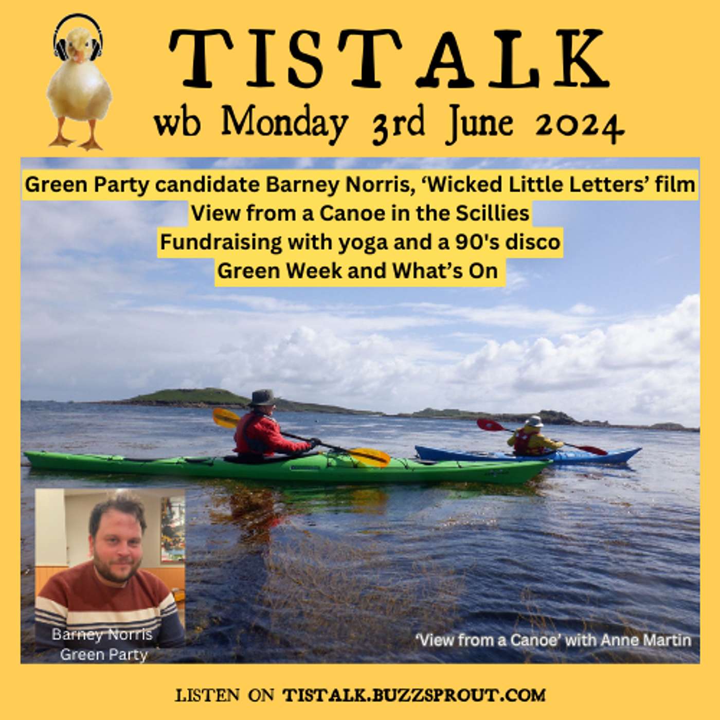 3rd June 2024 Big Green Episode: Barney Norris Green Party candidate, Green Week, Fundraising and Canoeing