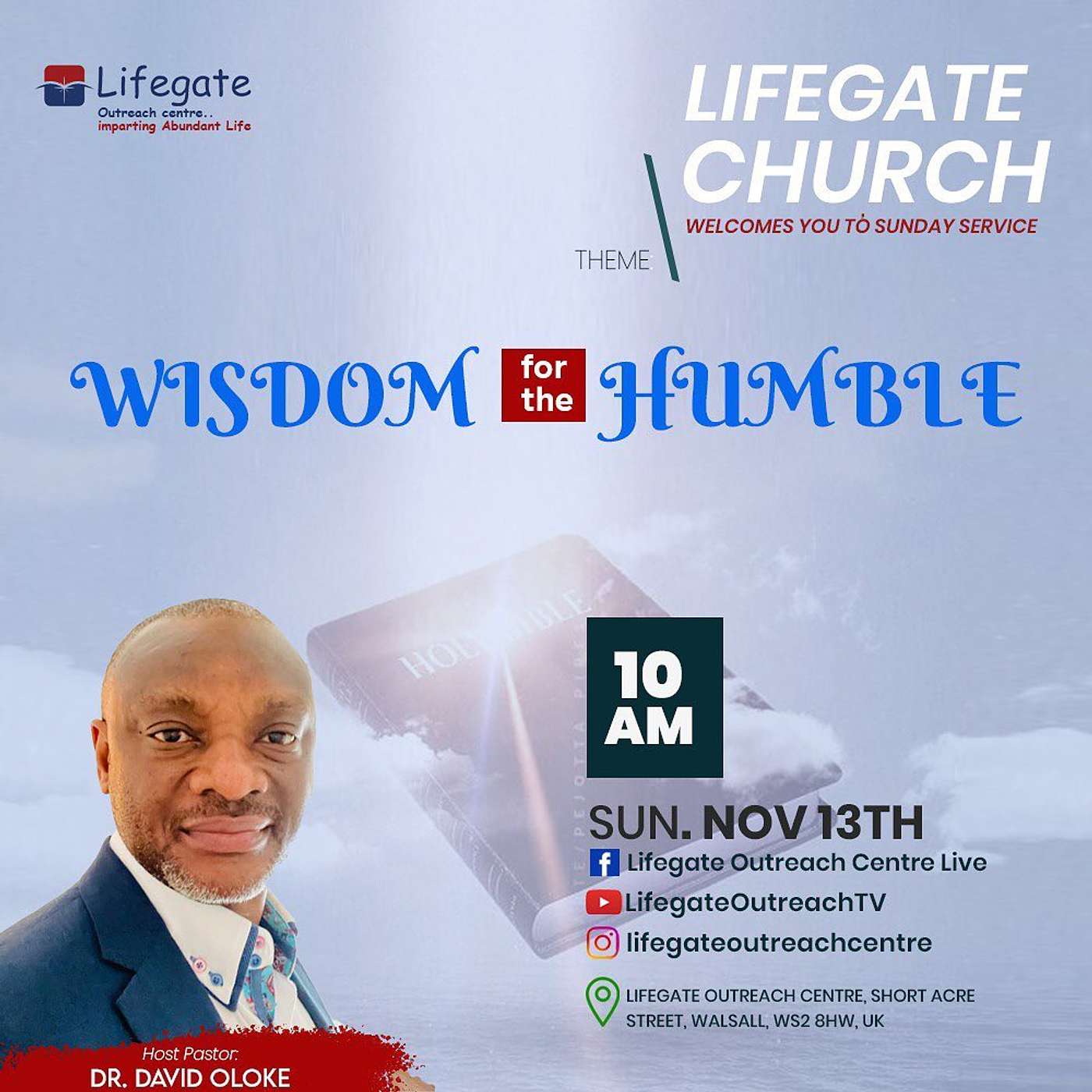 Wisdom for the Humble - Lifegate Church - 13.11.22 episode artwork