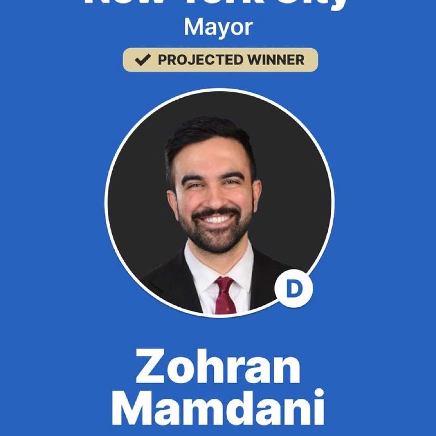 Mamdani celebrates victory in 'reborn' New York City episode artwork