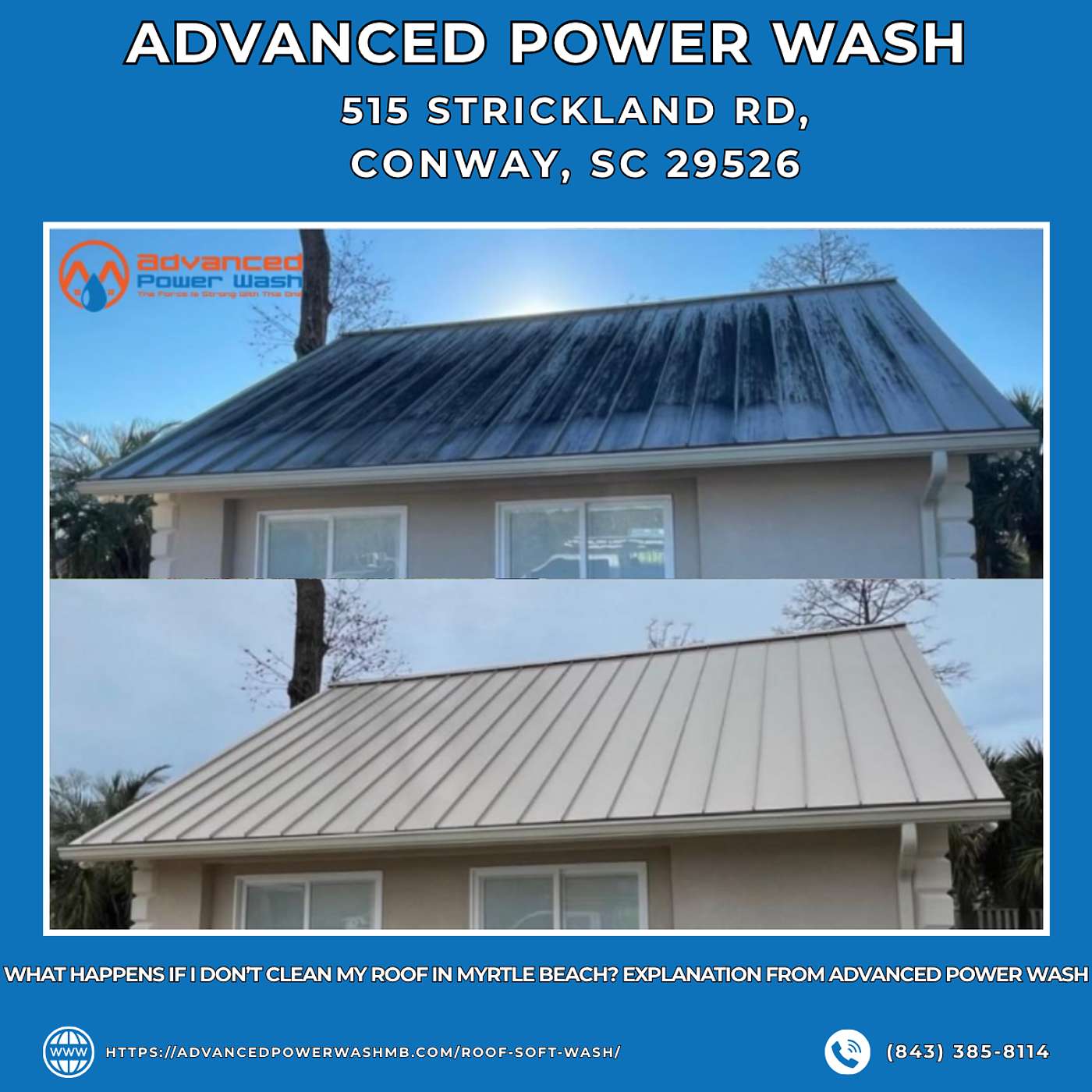 What Happens if I Don’t Clean My Roof in Myrtle Beach? Explanation From Advanced Power Wash episode artwork