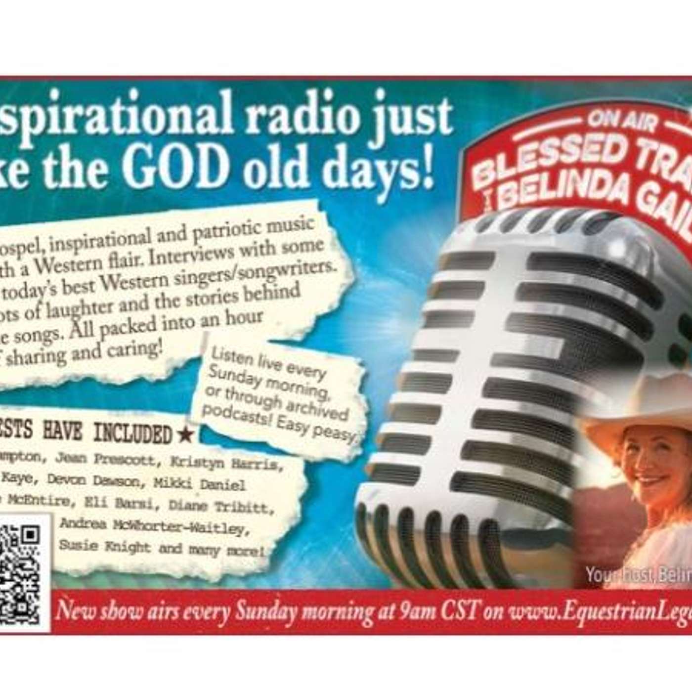 SIMPLE GIFTS BAND on BLESSED TRAILS with BELINDA GAIL on EQUESTRIAN LEGACY RADIO