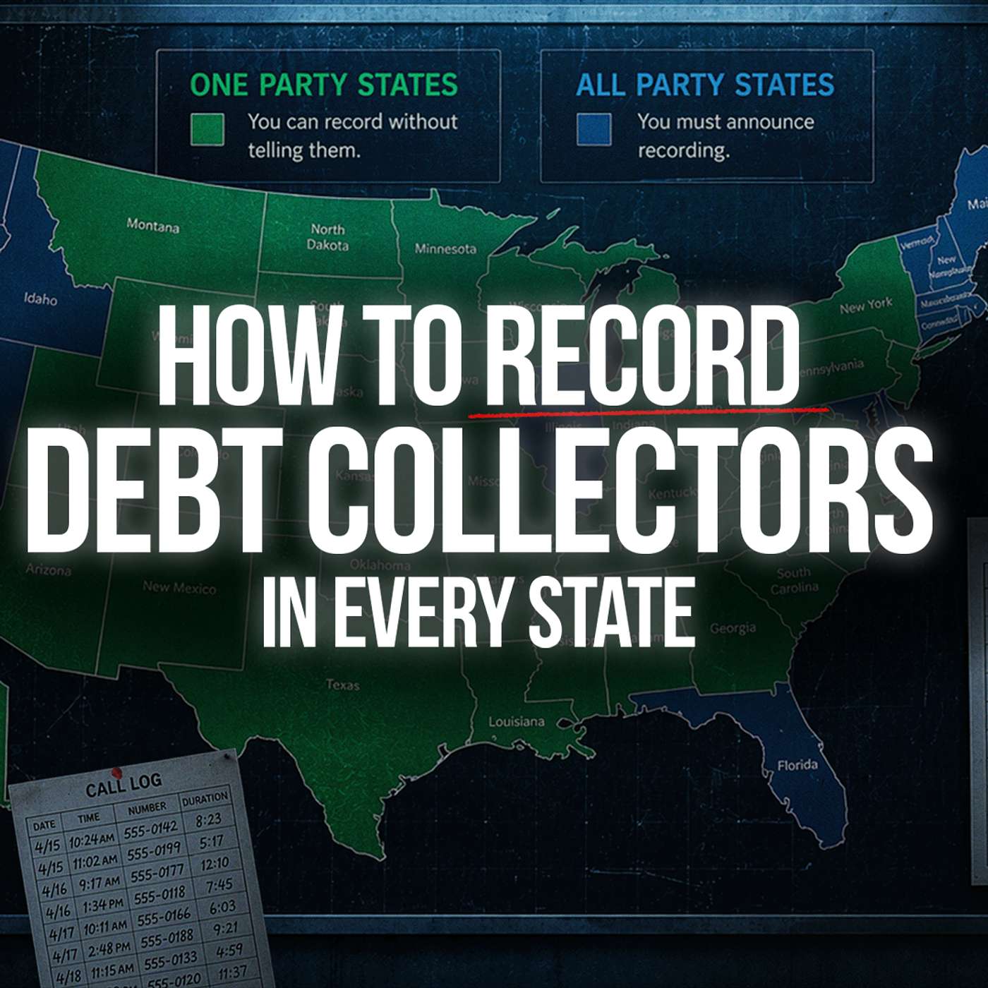 Laws to Record Debt Collectors in Every State in America