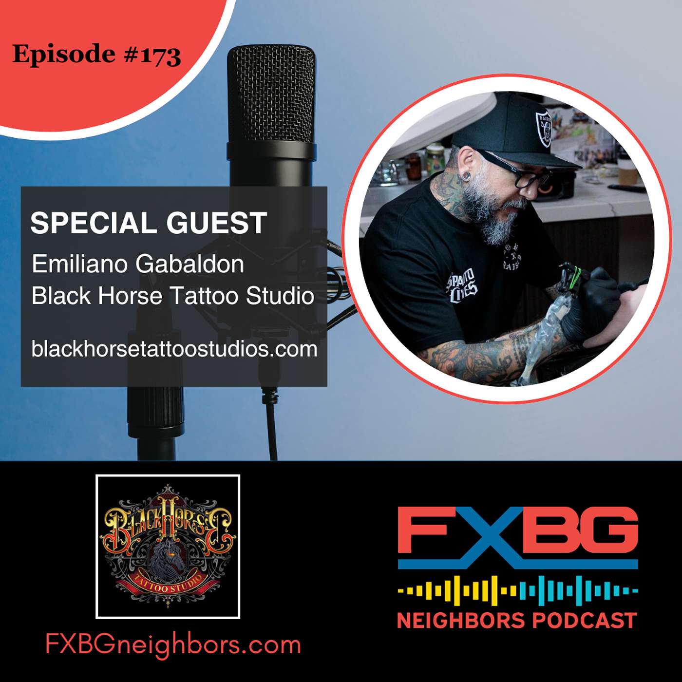 EP #173 How Black Horse Tattoo Studio Turned Fredericksburg Into A Tattoo Destination episode artwork