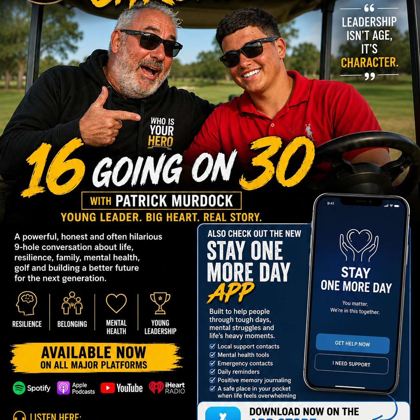 ⛳🎙️ GOLF CART CHRONICLES – EPISODE 4  PATRICK MURDOCK – “16 GOING ON 30” episode artwork