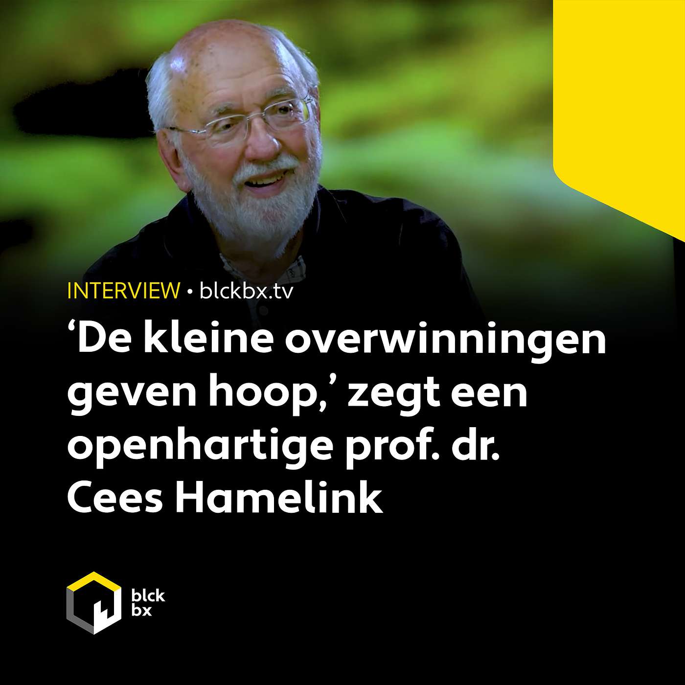 ‘De kleine overwinningen geven hoop,’ zegt een openhartige prof. dr. Cees Hamelink