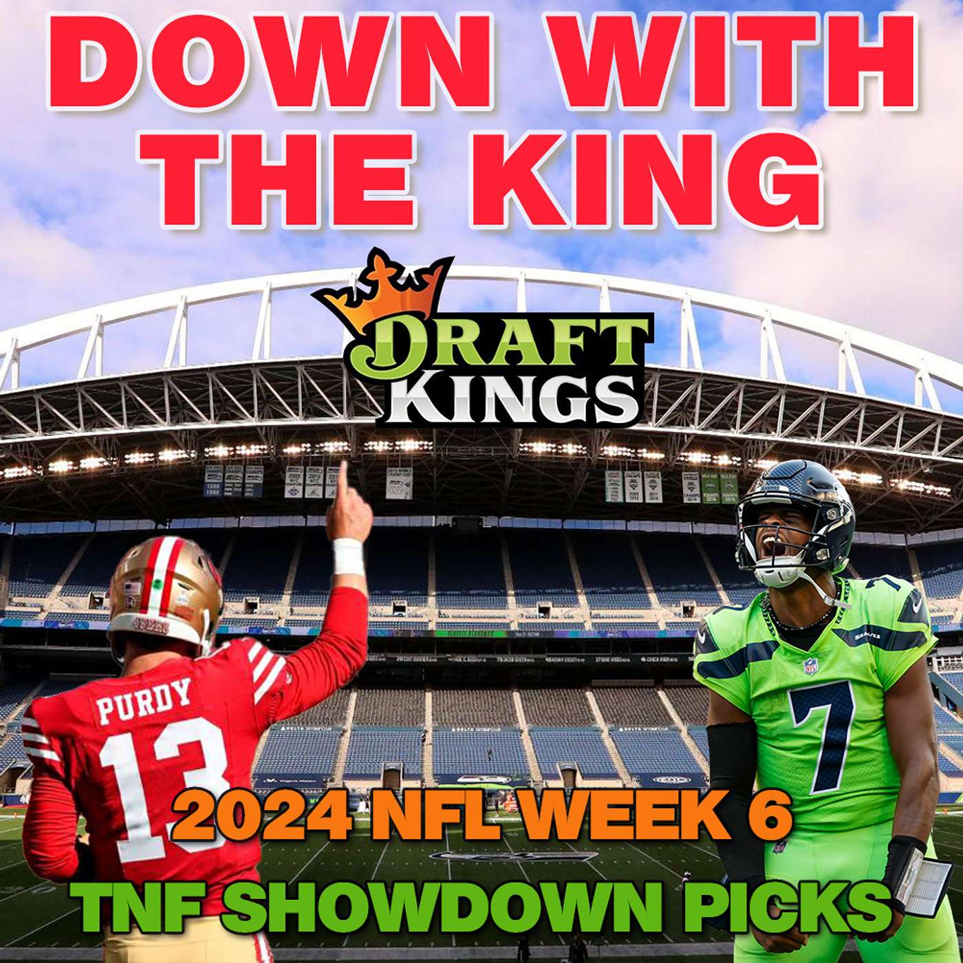 NFL Week 6 Thursday Night Football Draftkings Showdown Picks: San Francisco 49ers @ Seattle Seahawks episode artwork