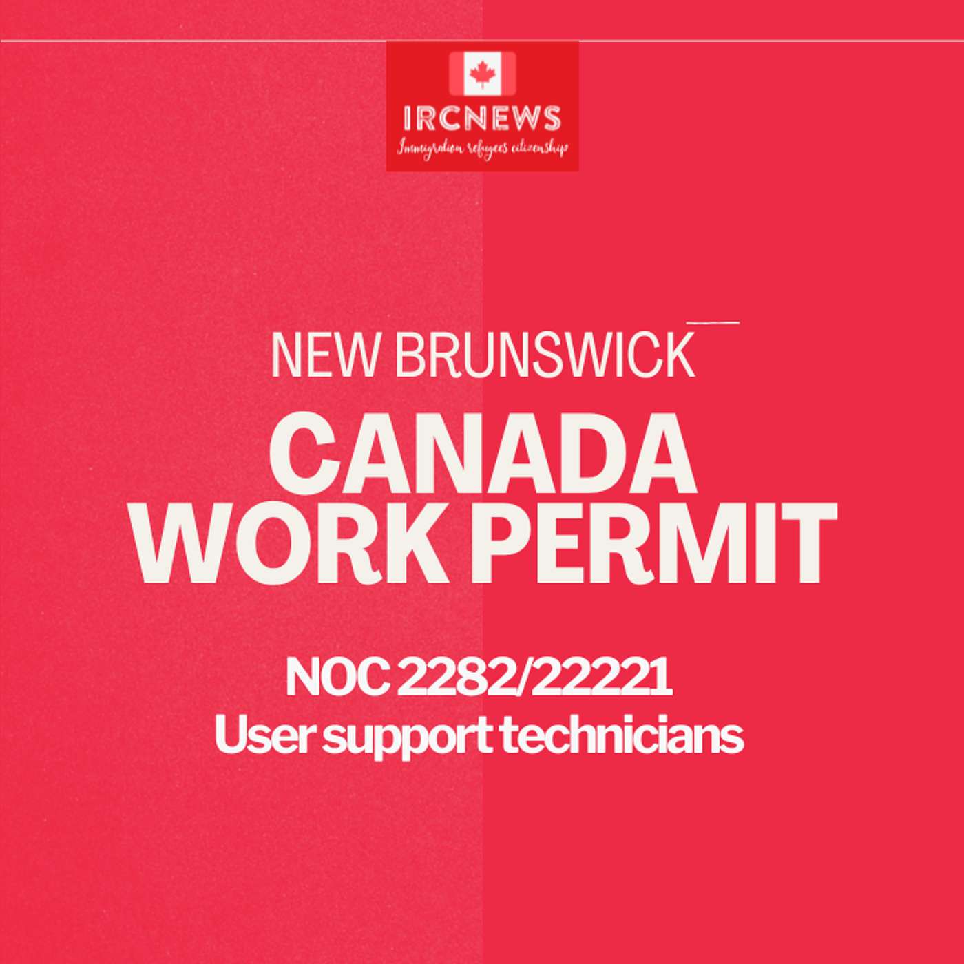 Canada Immigration New Brunswick NOC 2282/22221 User support technicians Work Permits episode artwork