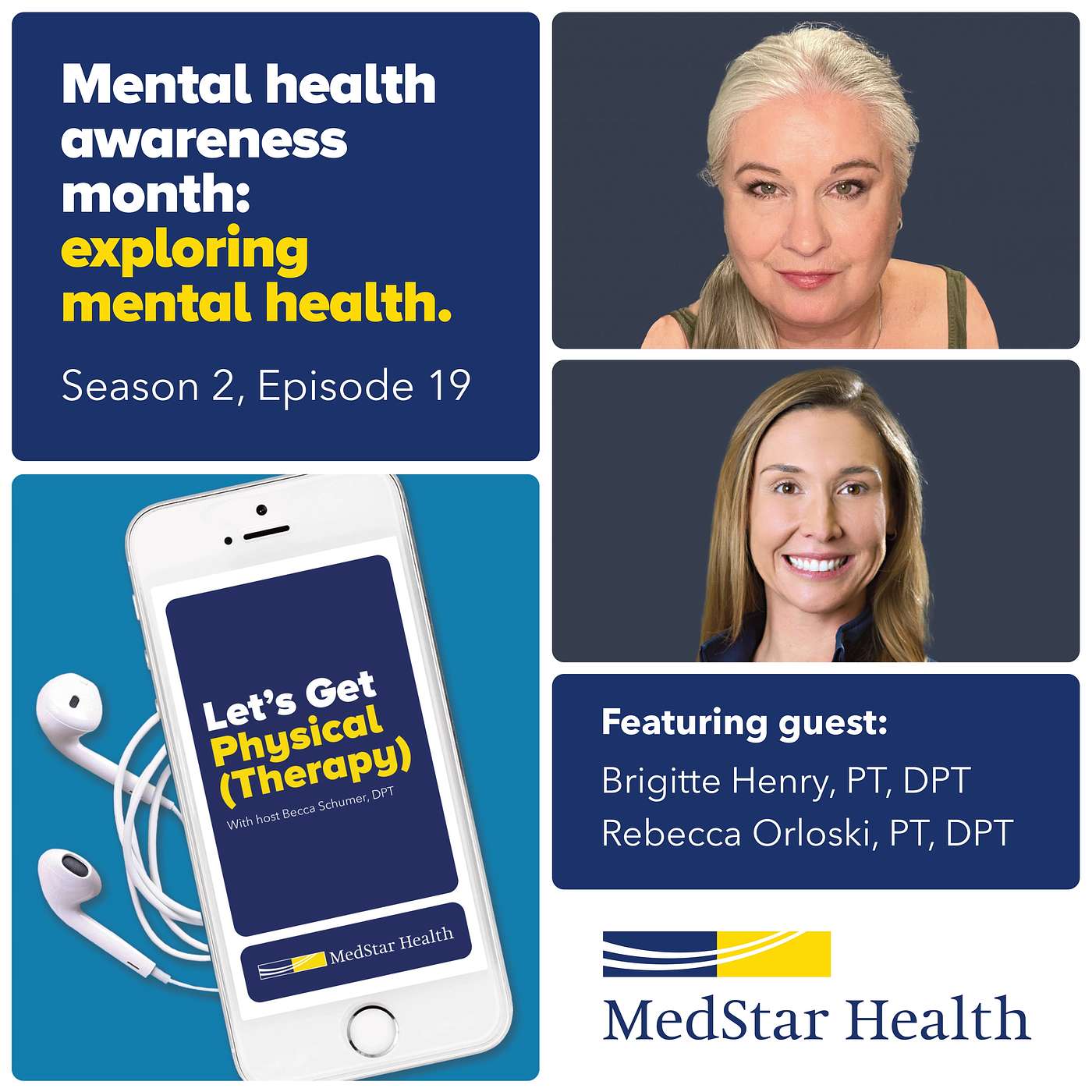 cover of episode Exploring Mental Health for Mental Health Awareness Month with PTs Brigitte & Rebecca