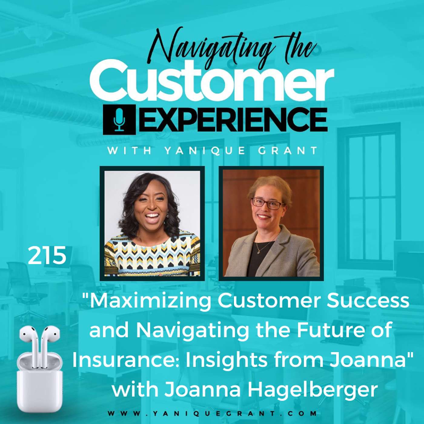 cover of episode 215: Maximizing Customer Success and Navigating the Future of Insurance: Insights from Joanna with Joanna Hagelberger