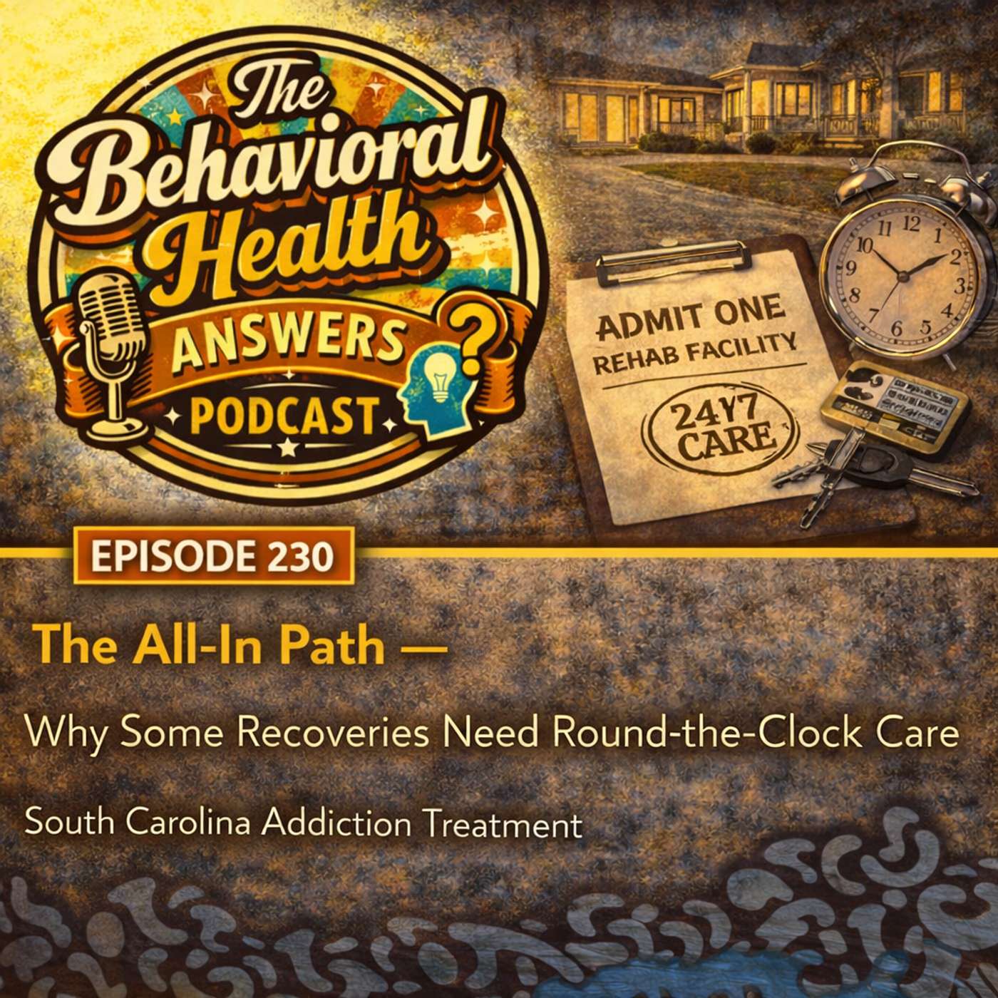 Episode 230: The All-In Path - Why Some Recoveries Need Round-the-Clock Care | South Carolina Addiction Treatment episode artwork