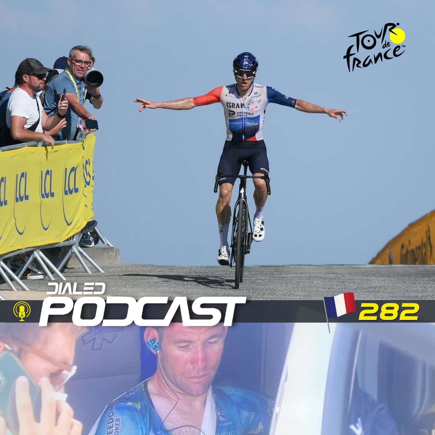 Dialed Podcast 282 - We unpack the first 10 days of the TdF and do a little smack talking episode artwork