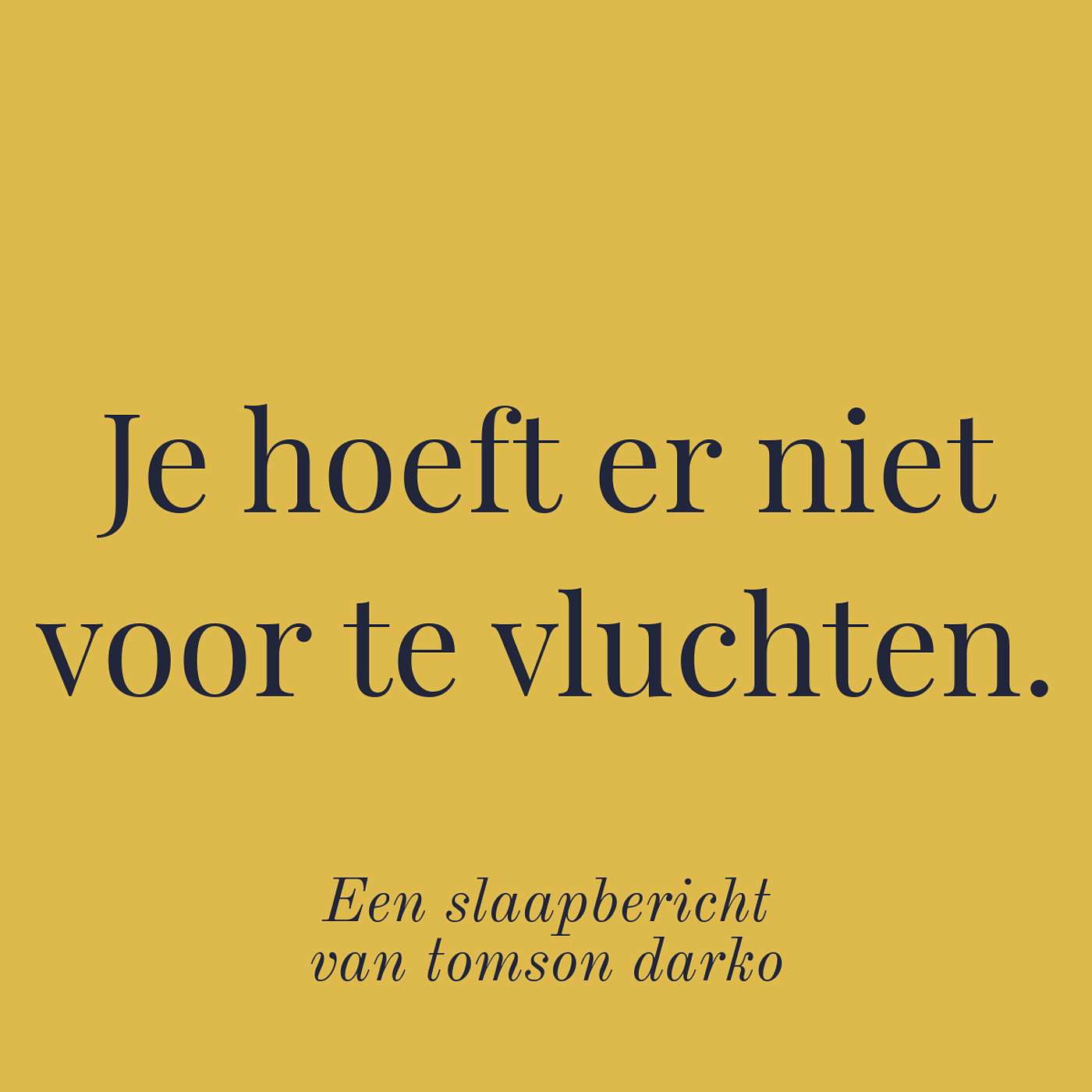 In slaap vallen met melancholie van Tomson Darko